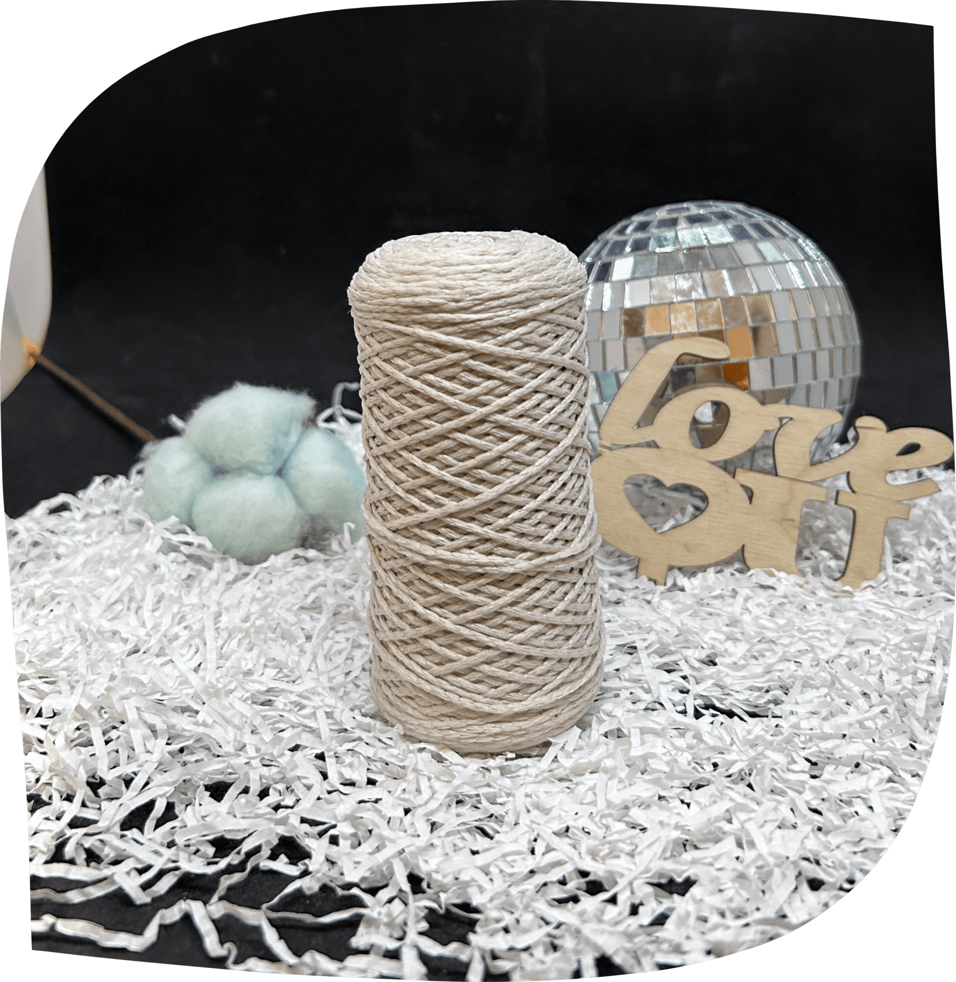 Шнур ПЭ вязаный 1 мм, 75г, 200м,  1002 – молочный