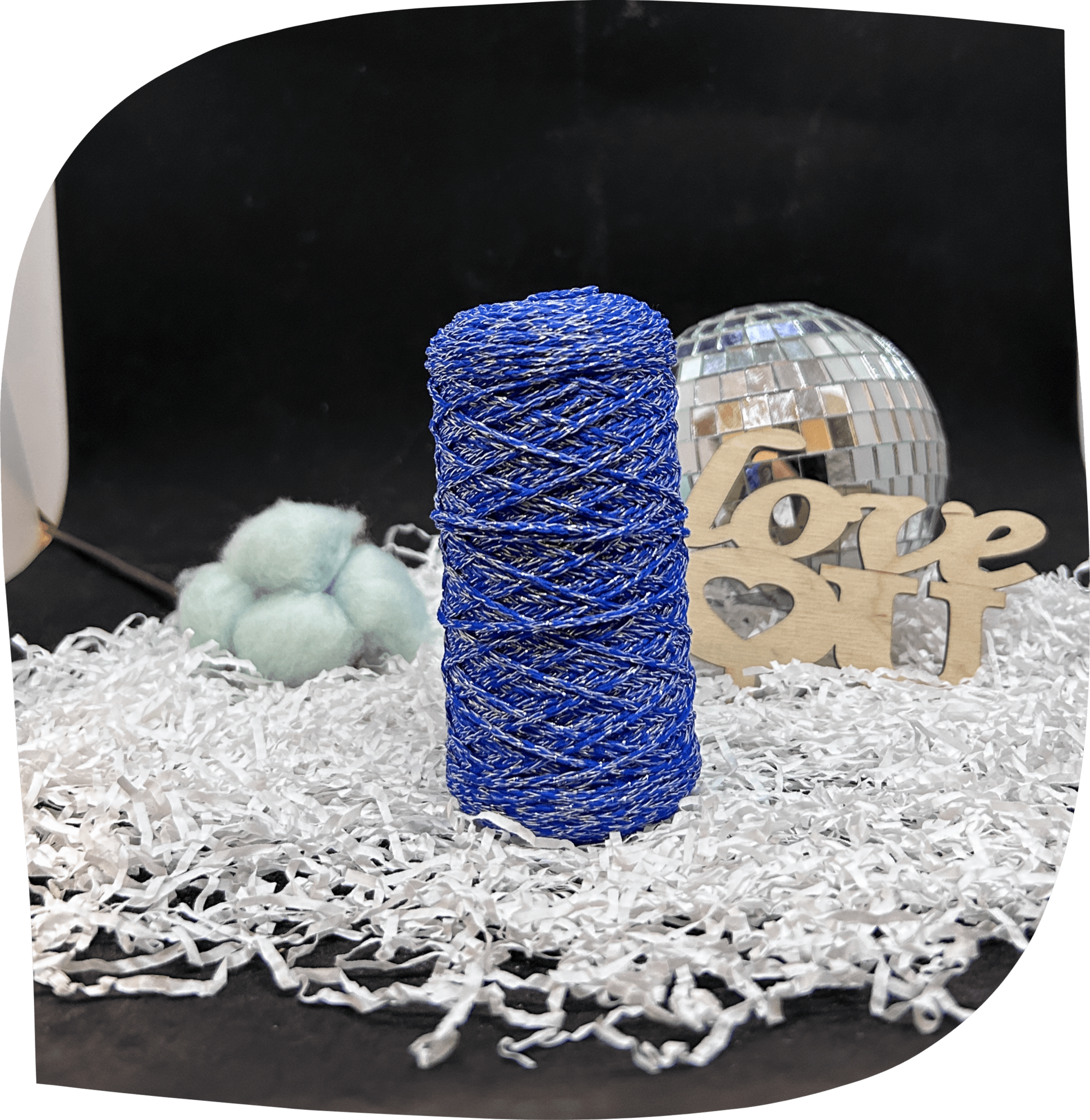 Шнур ПЭ вязаный 1 мм, 90г, 200м,  1103 – синий+серебро