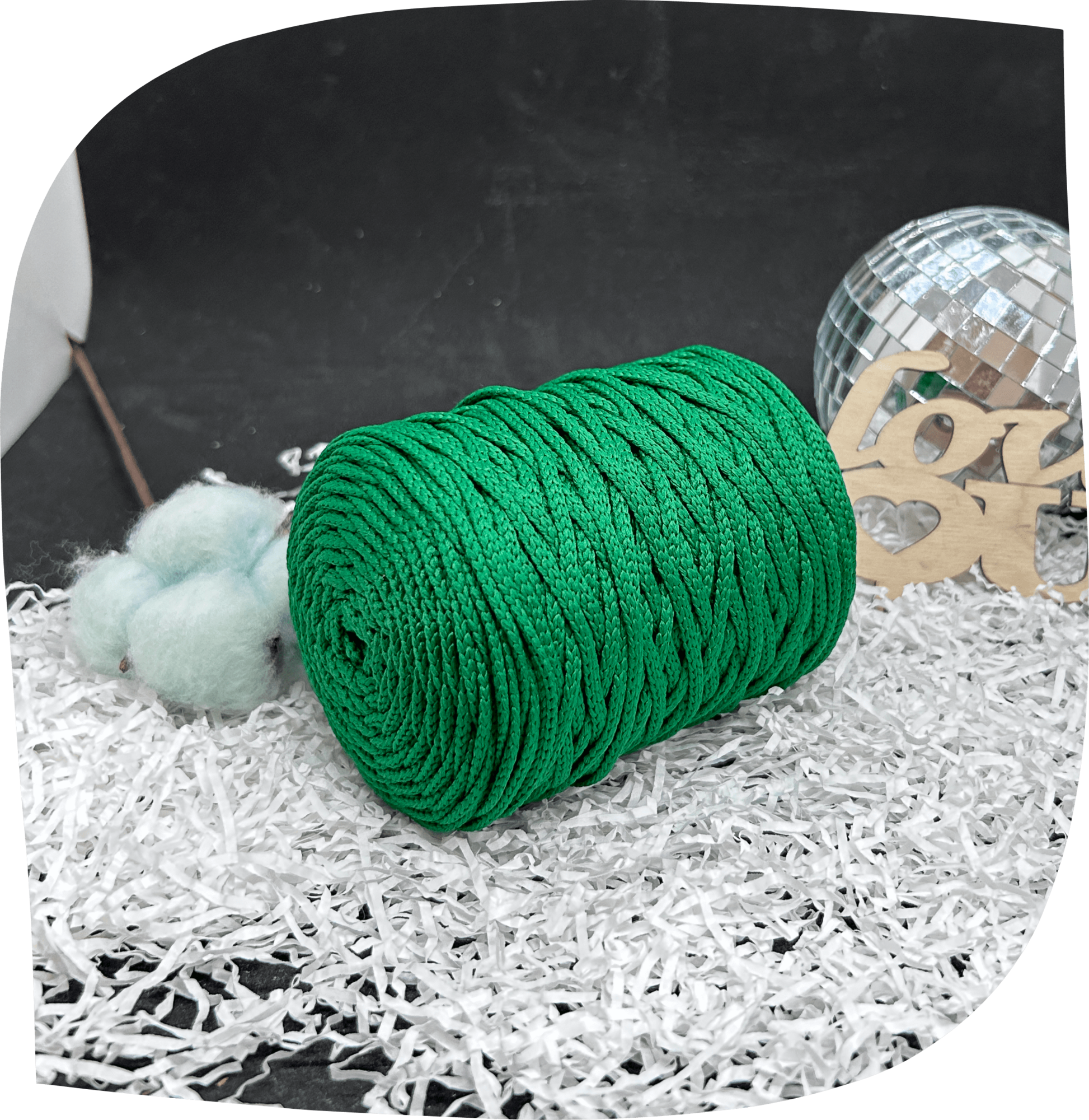 Шнур ПЭ вязаный 3 мм, 200г, 100м,  2025 – зеленый