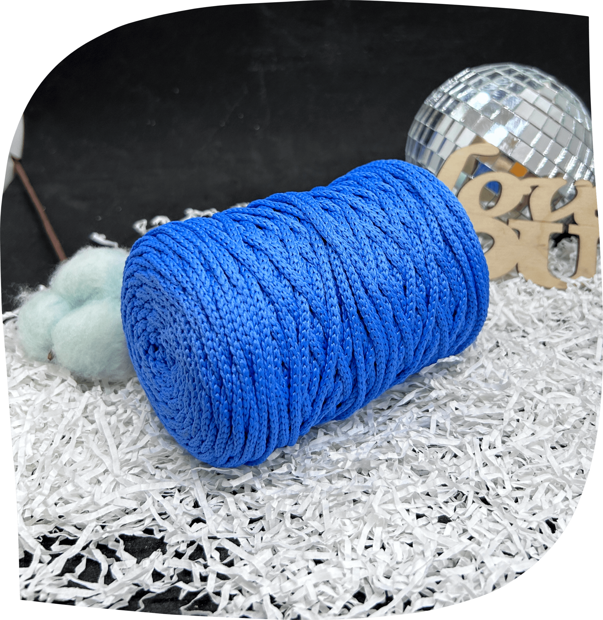 Шнур ПЭ вязаный 3 мм, 200г, 100м,  2019 – голубой