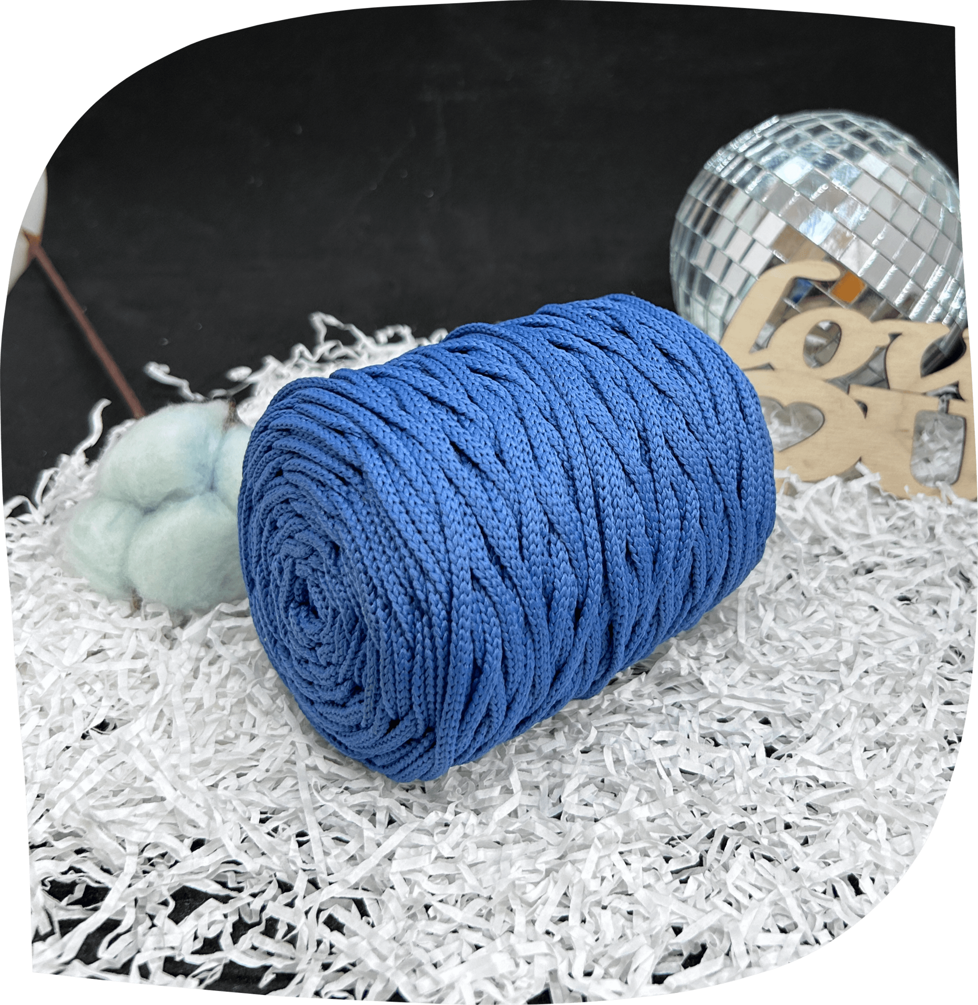 Шнур ПЭ вязаный 3 мм, 200г, 100м,  2018 – джинс