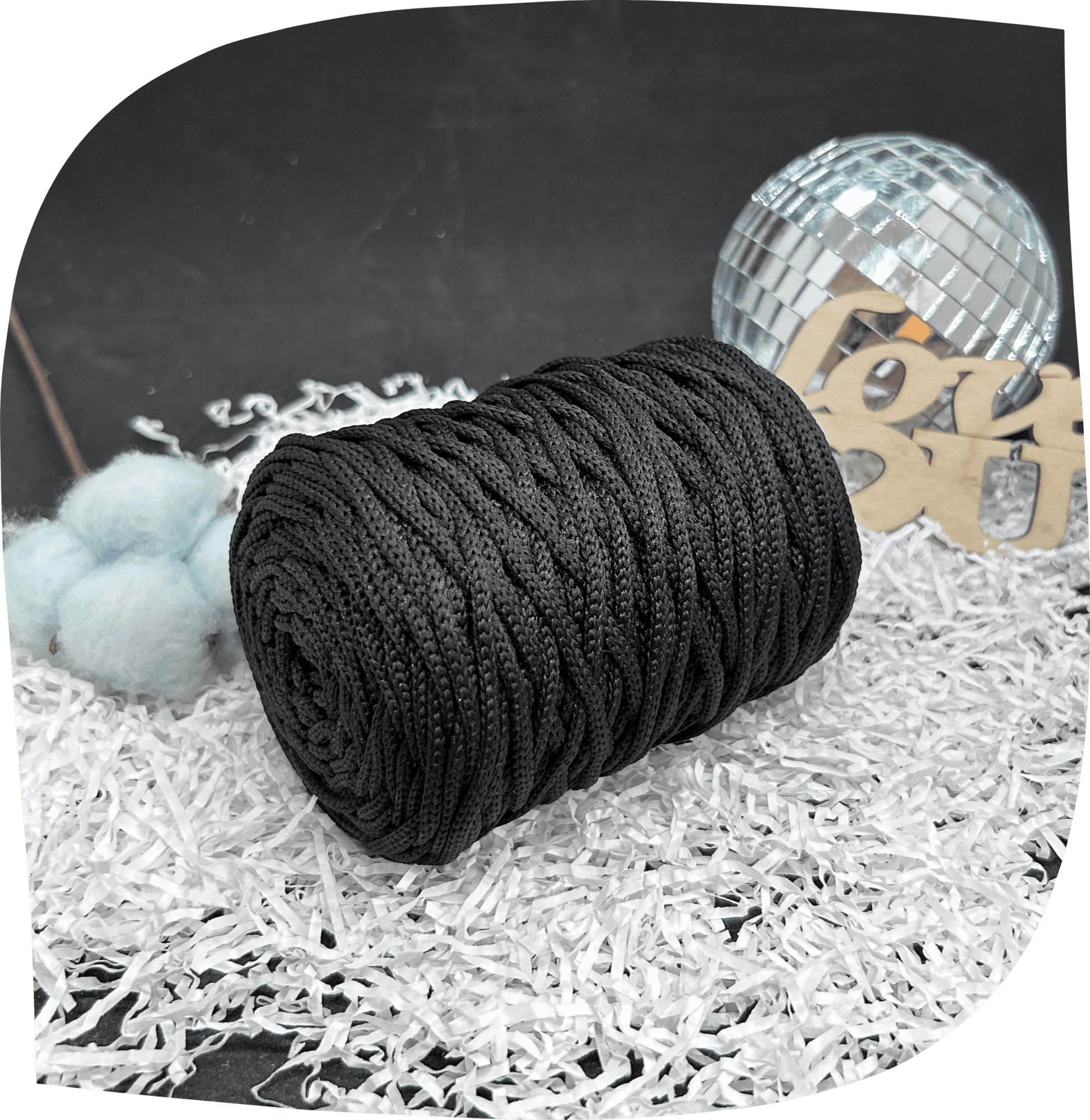 Шнур ПЭ вязаный 3 мм, 200г, 100м,  2013 – черный