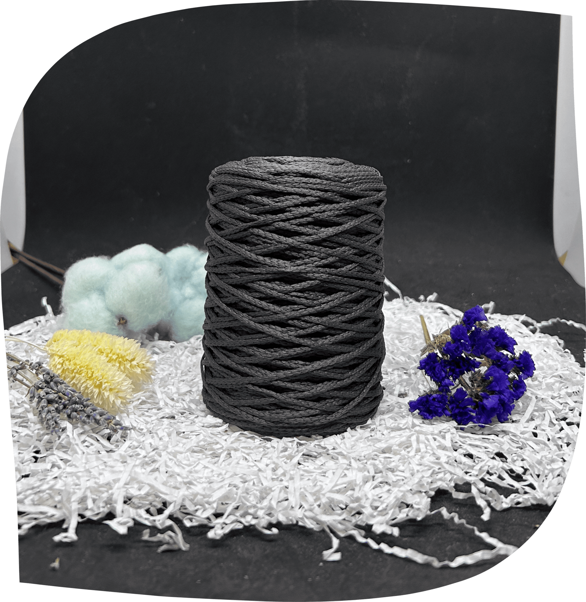 Шнур ПЭ вязаный 2 мм, 160г, 200м,  5012 – темно-серый