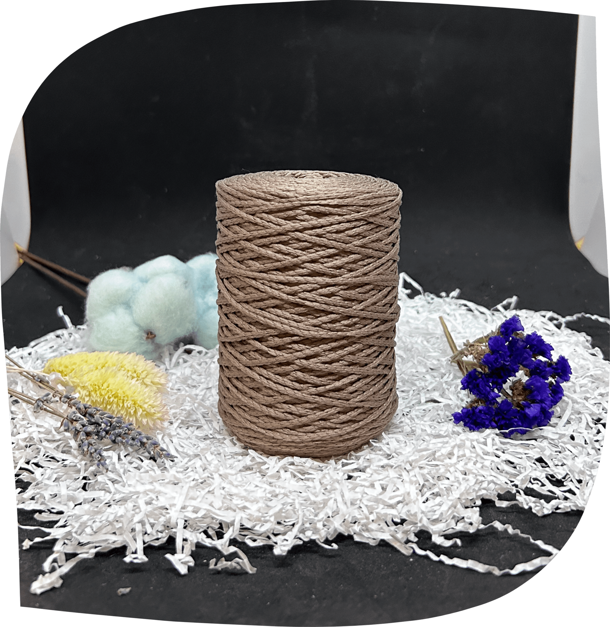 Шнур ПЭ вязаный 2 мм, 160г, 200м,  5009 – кофе