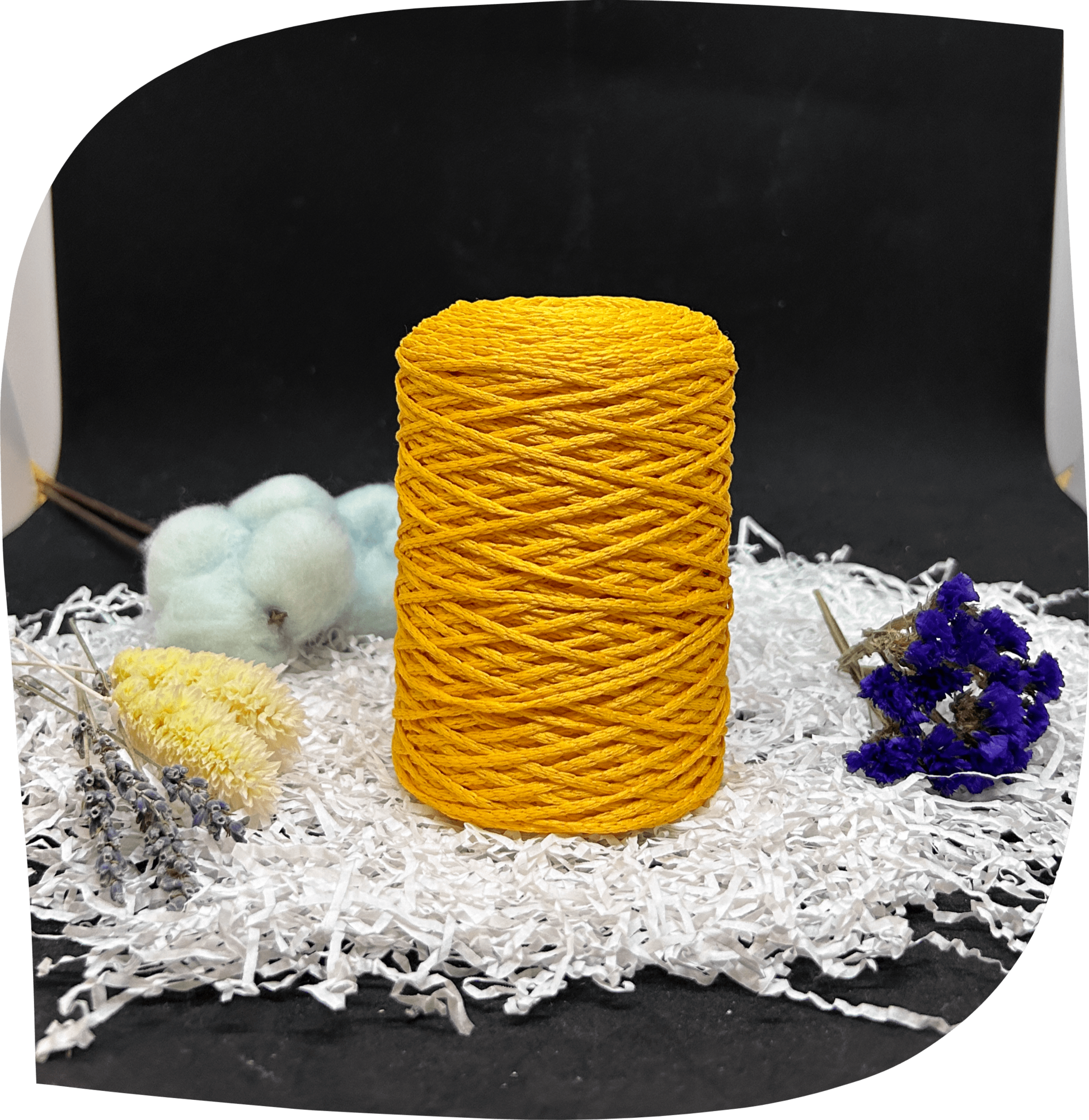 Шнур ПЭ вязаный 2 мм, 160г, 200м,  5008 – желтый