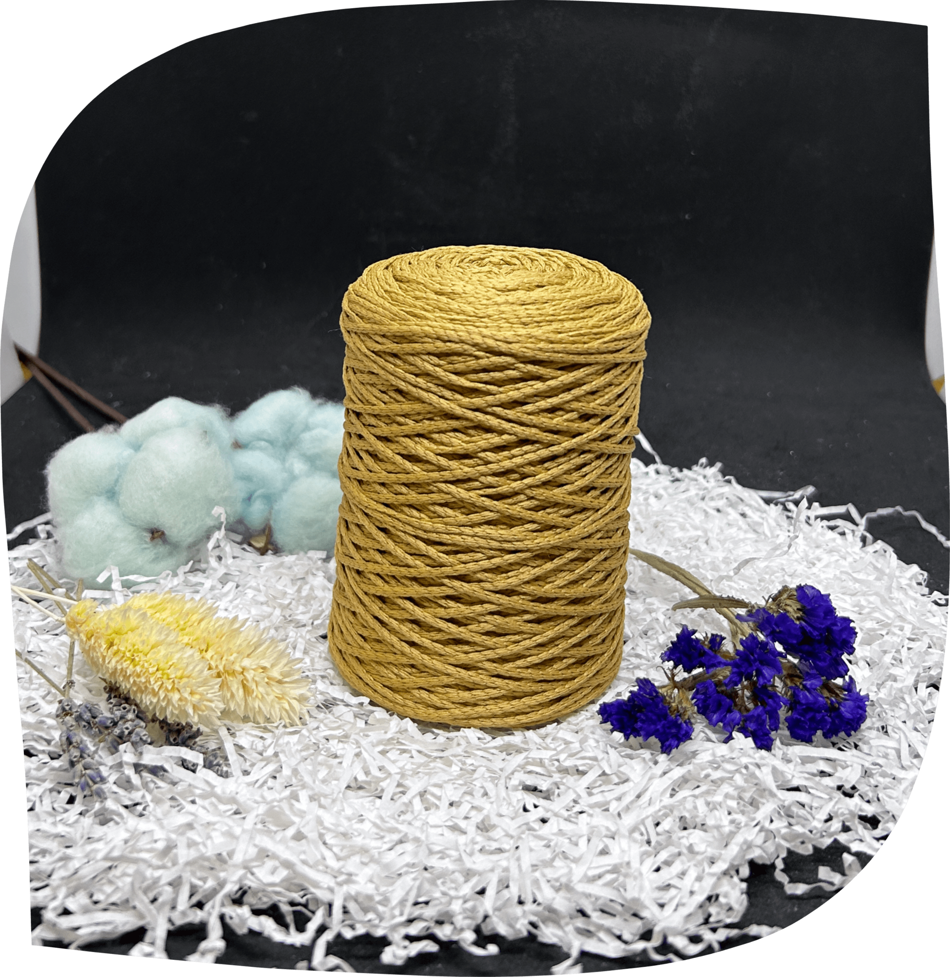 Шнур ПЭ вязаный 2 мм, 160г, 200м,  5007 – золотой