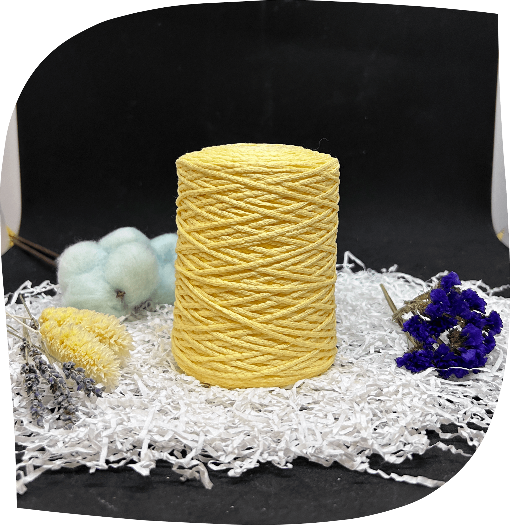 Шнур ПЭ вязаный 2 мм, 160г, 200м,  5006 – светло-желтый