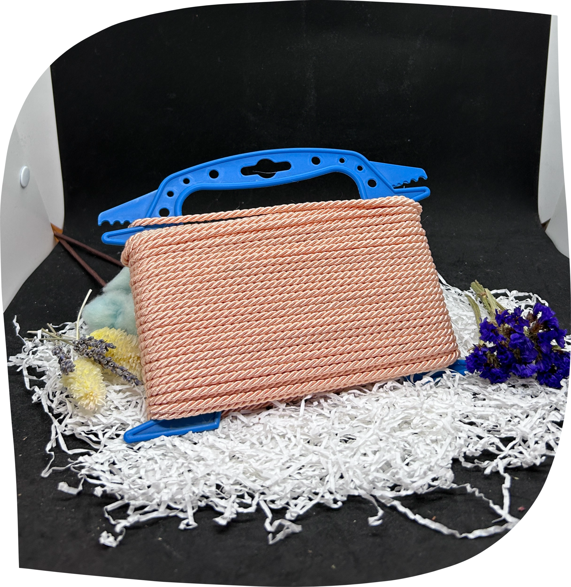 Шнур ПЭ декоративный витой 4,5 мм с сердечником, 200г, 22м,  цвет - 7011