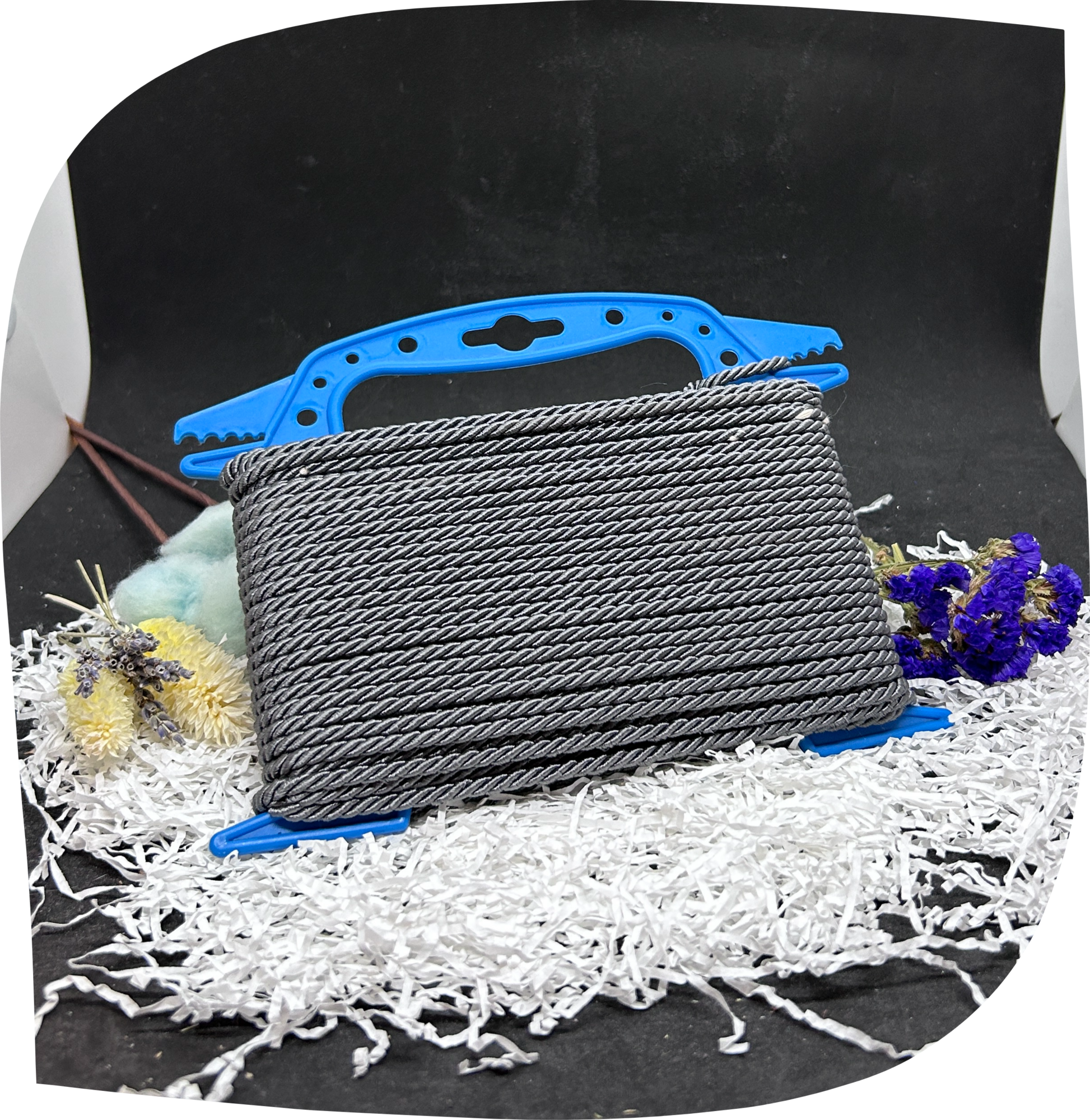 Шнур ПЭ декоративный витой 4,5 мм с сердечником, 200г, 22м,  цвет - 7007