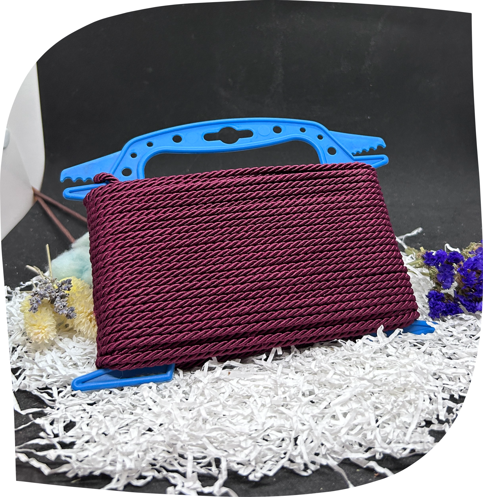 Шнур ПЭ декоративный витой 4,5 мм с сердечником, 200г, 22м,  цвет - 7005