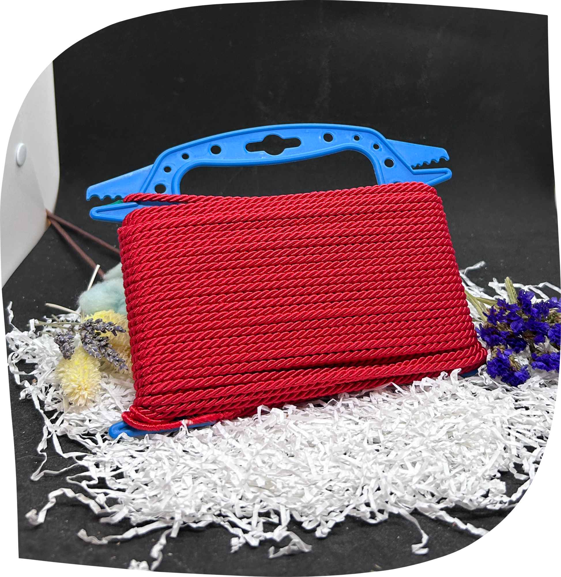 Шнур ПЭ декоративный витой 4,5 мм с сердечником, 200г, 22м,  цвет - 7003