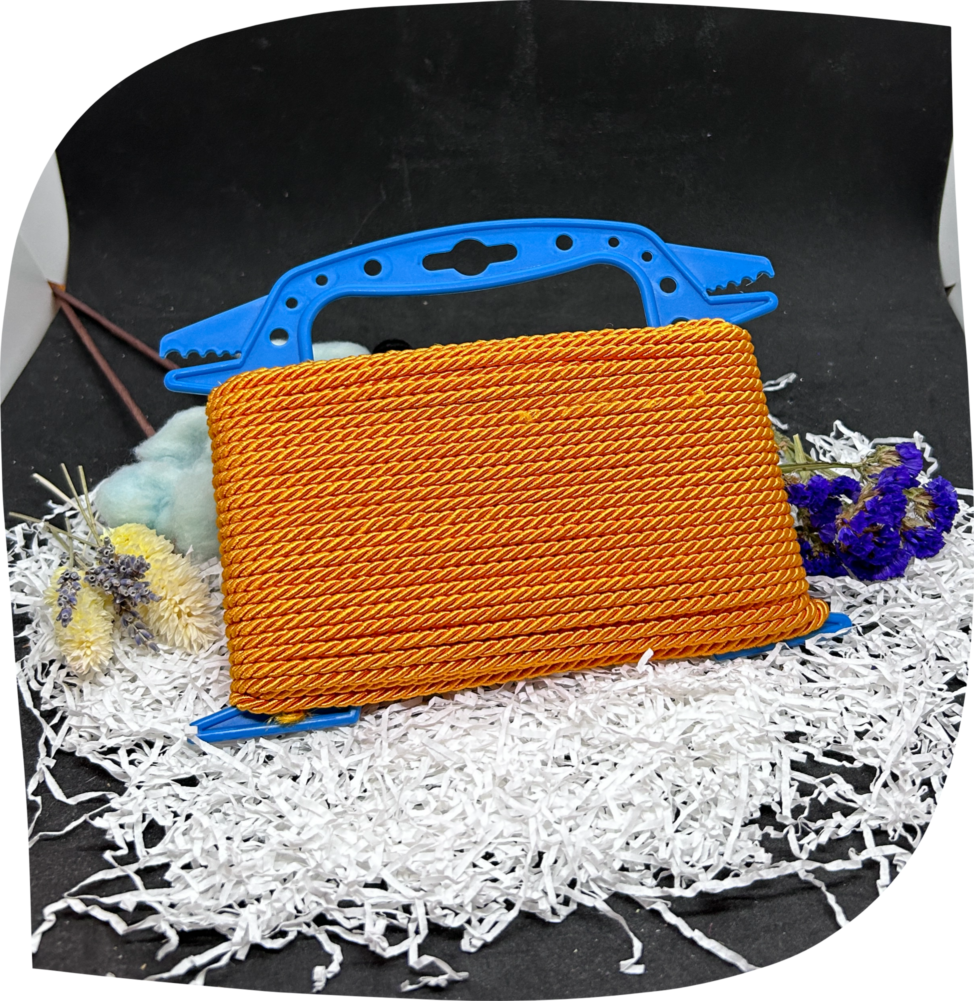 Шнур ПЭ декоративный витой 4,5 мм с сердечником, 200г, 22м,  цвет - 7001