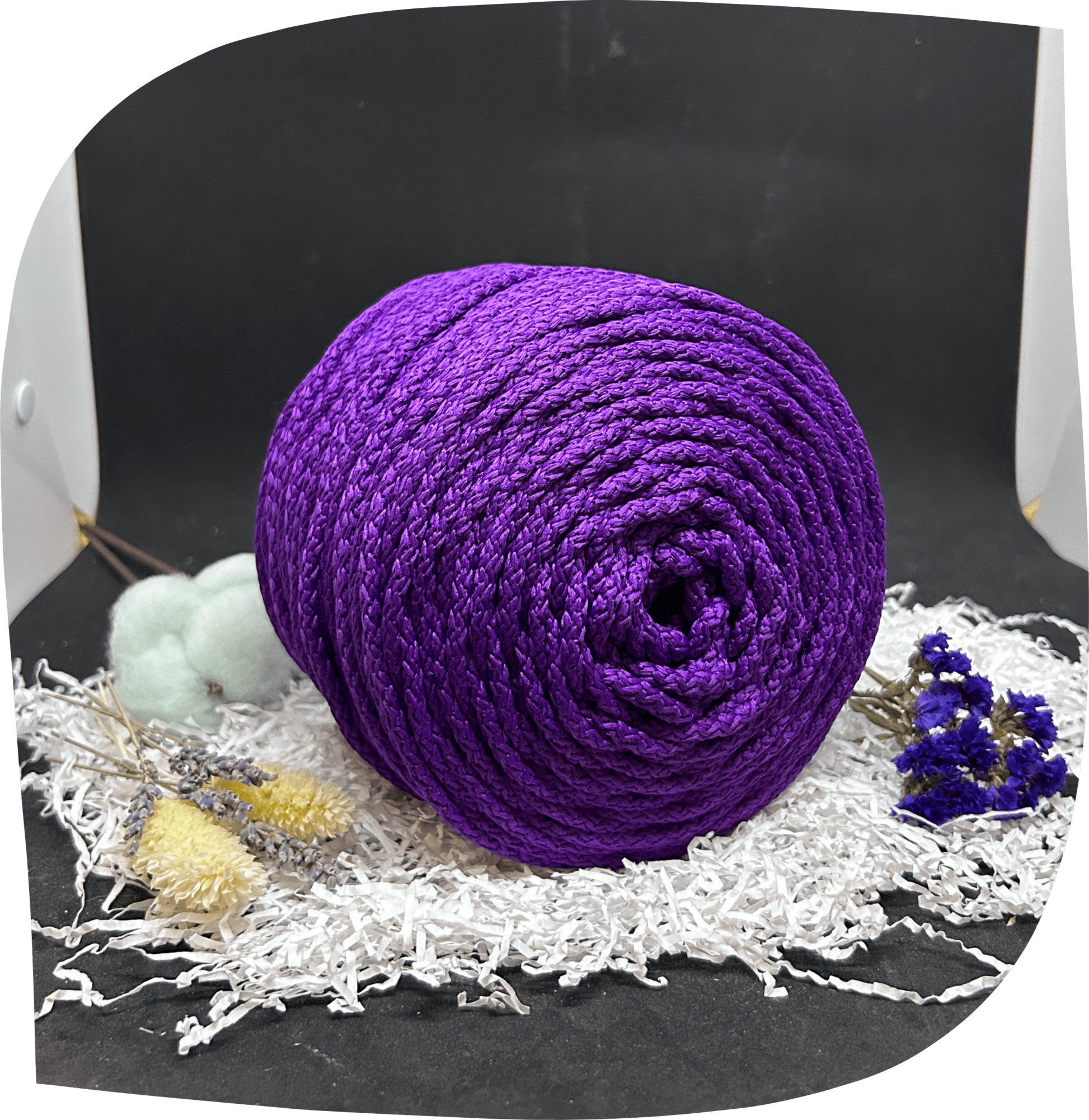 Шнур ПЭ вязаный 5 мм с сердечником, 800г, 100м,  6030 - сиреневый