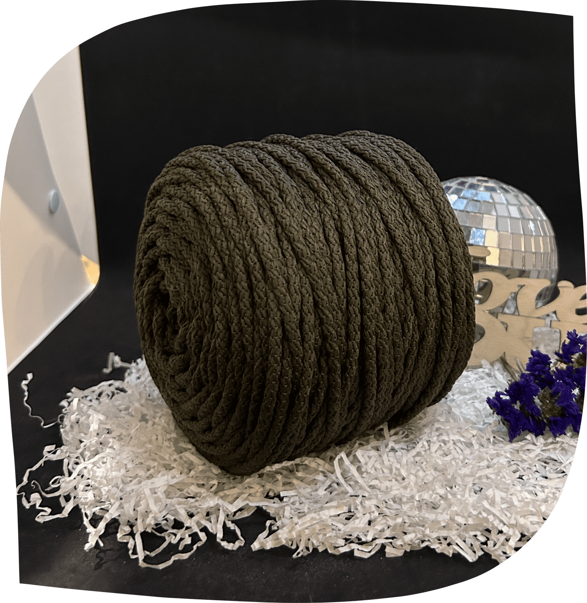 Шнур ПЭ вязаный 5 мм с сердечником, 800г, 100м,  6024 - олива