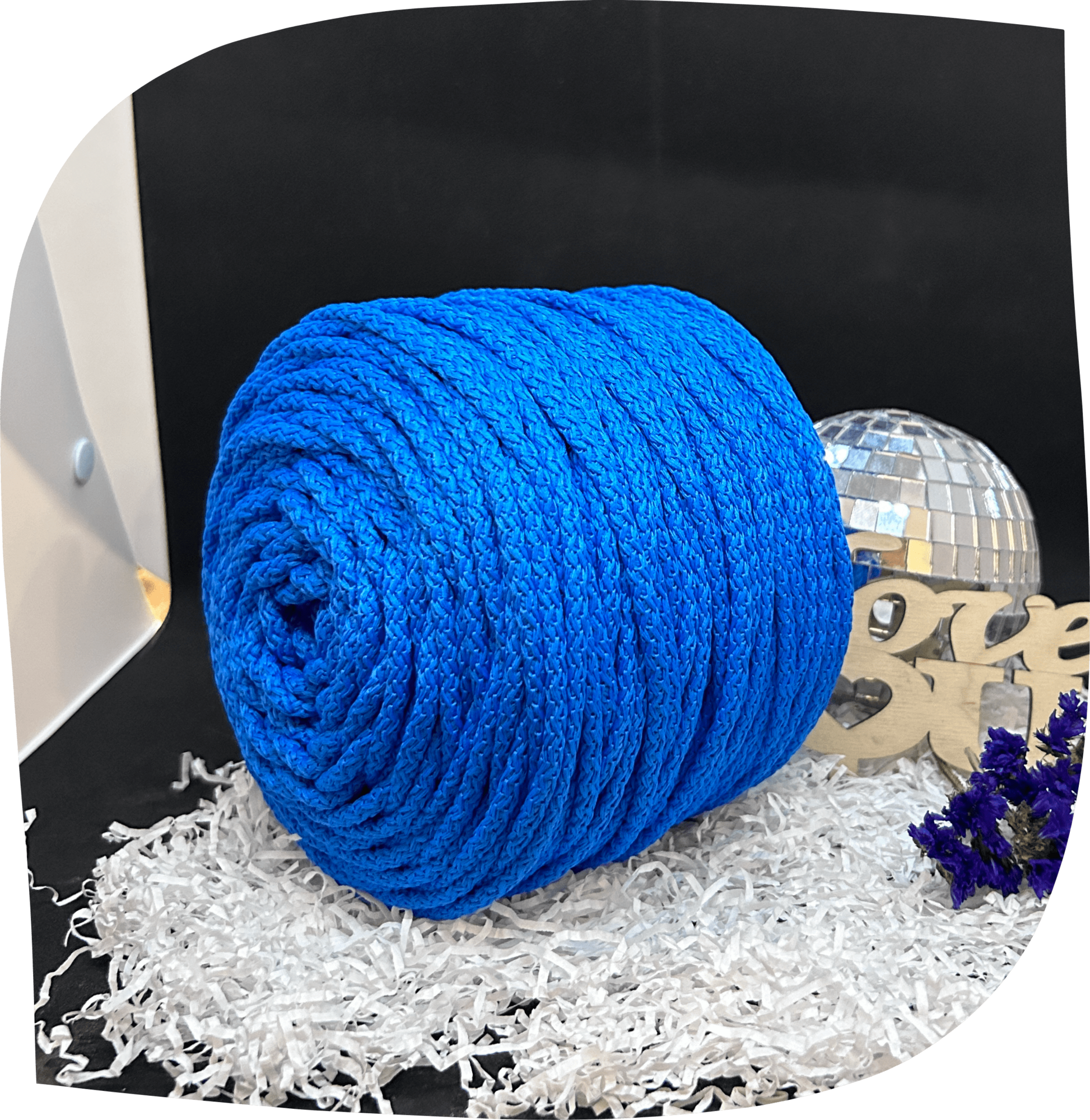 Шнур ПЭ вязаный 5 мм с сердечником, 800г, 100м,  6022 - бирюза