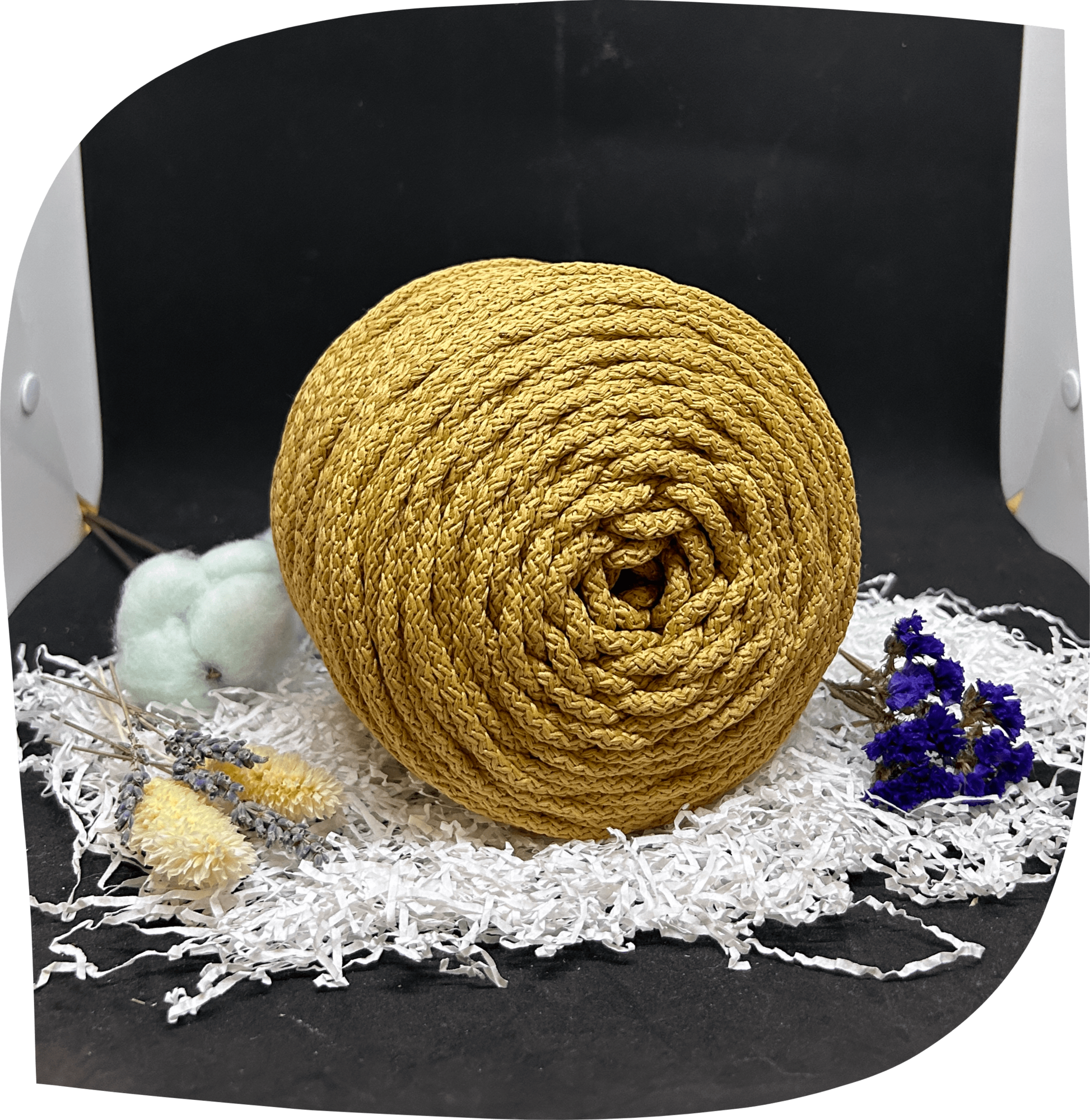 Шнур ПЭ вязаный 5 мм с сердечником, 800г, 100м,  6007 - золотой