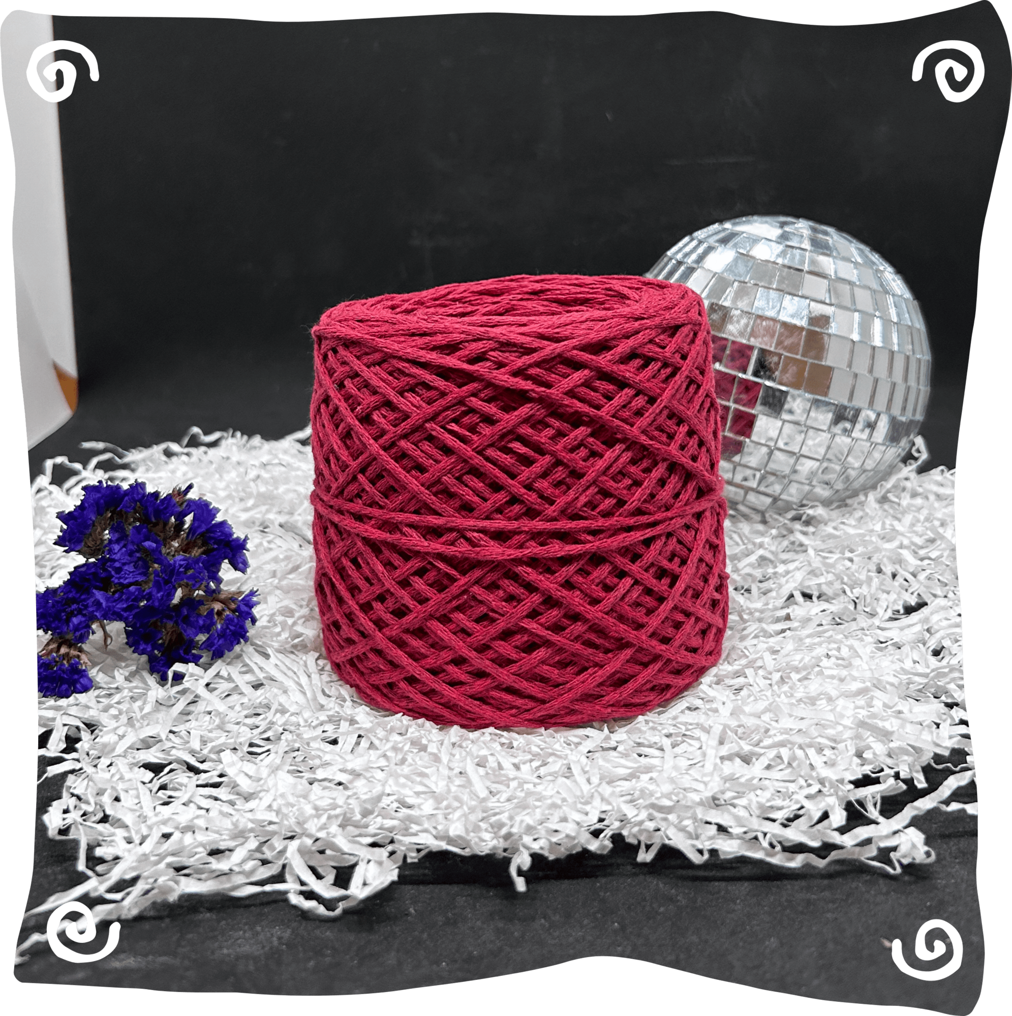 Шнур ХБ вязаный 2 мм, 150г, 200м,  цвет - 513