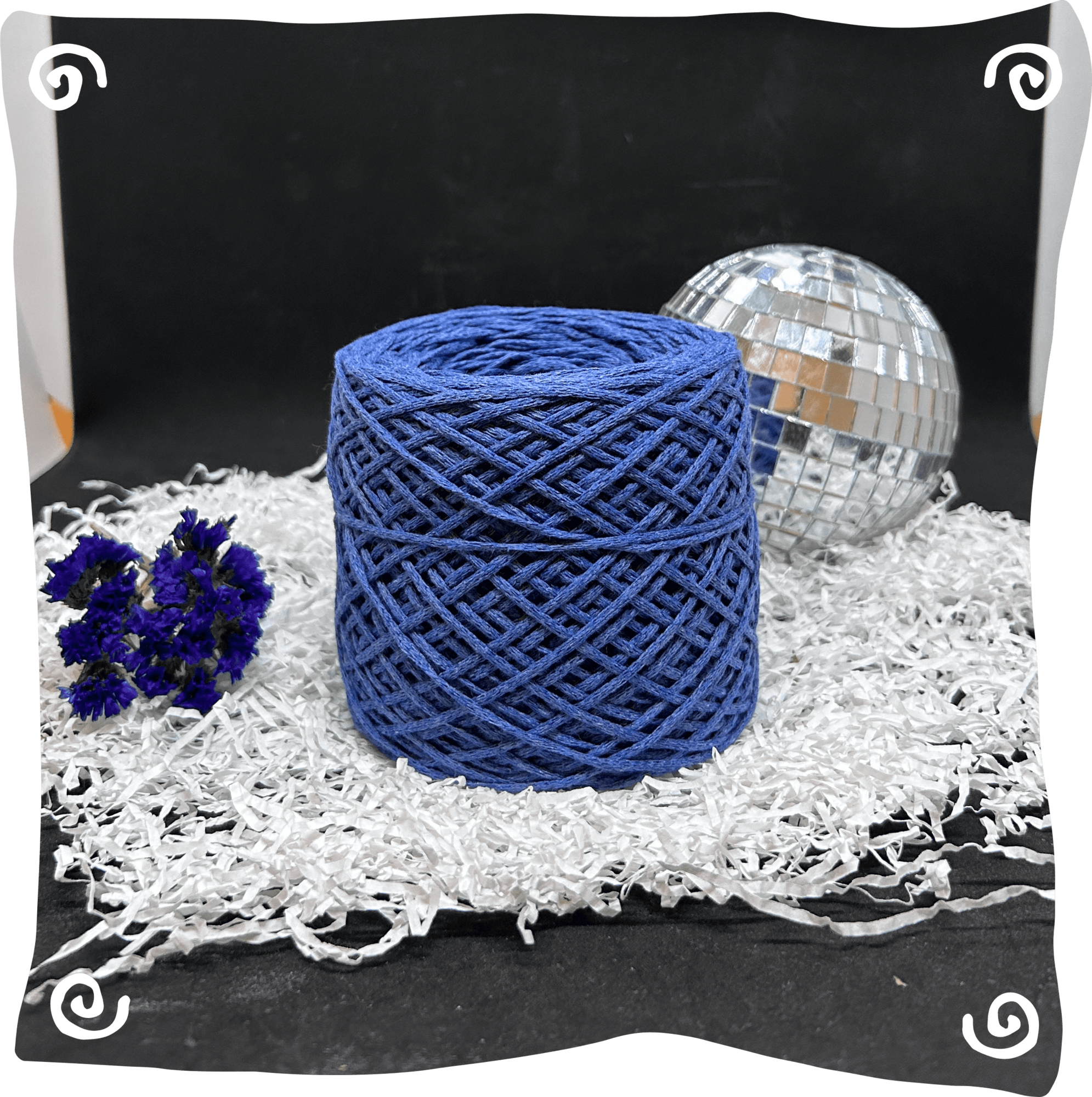 Шнур ХБ вязаный 2 мм, 150г, 200м,  450 – новый джинс