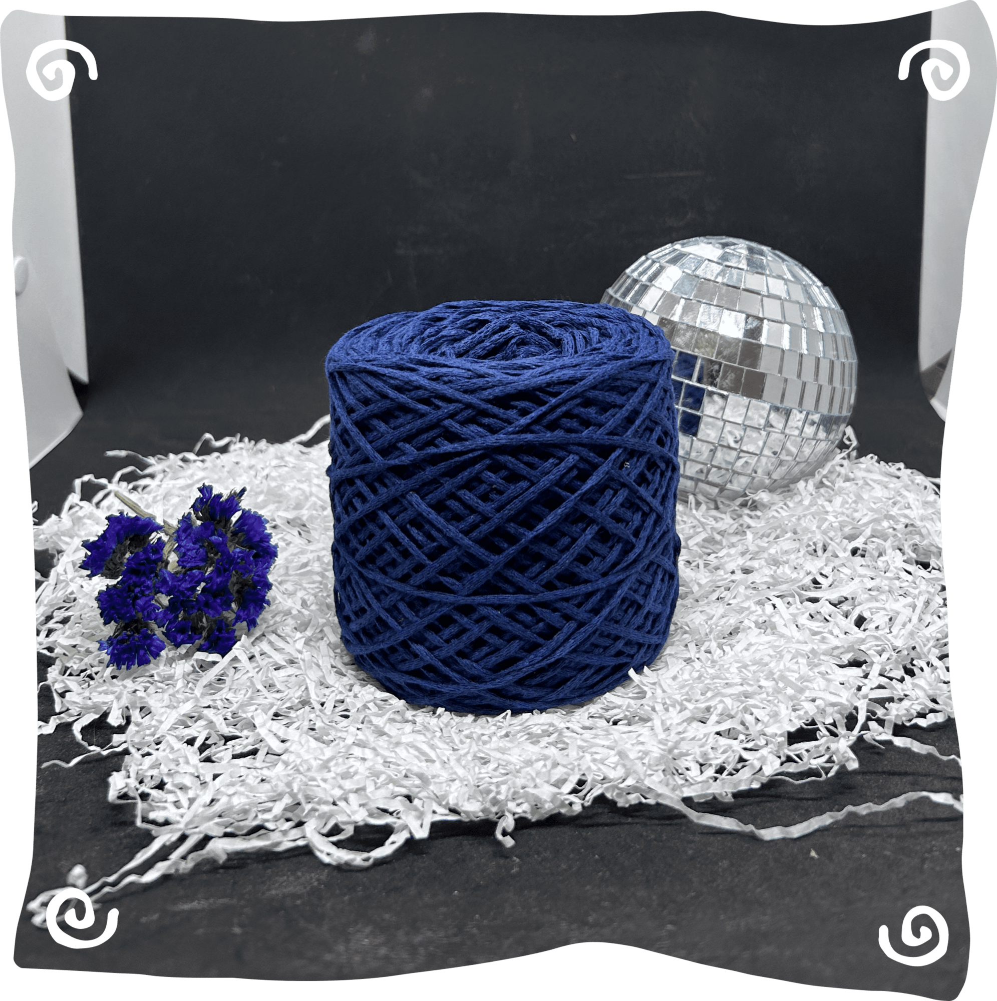 Шнур ХБ вязаный 2 мм, 150г, 200м,  441 – индиго