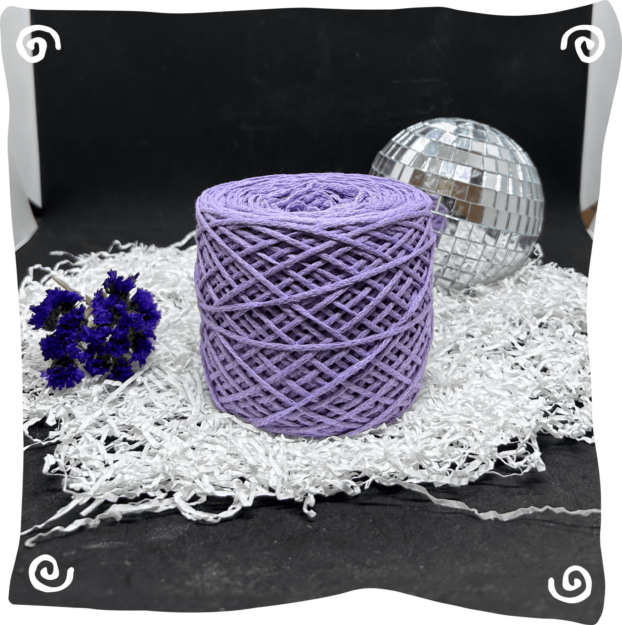 Шнур ХБ вязаный 2 мм, 150г, 200м,  435 – сиреневый