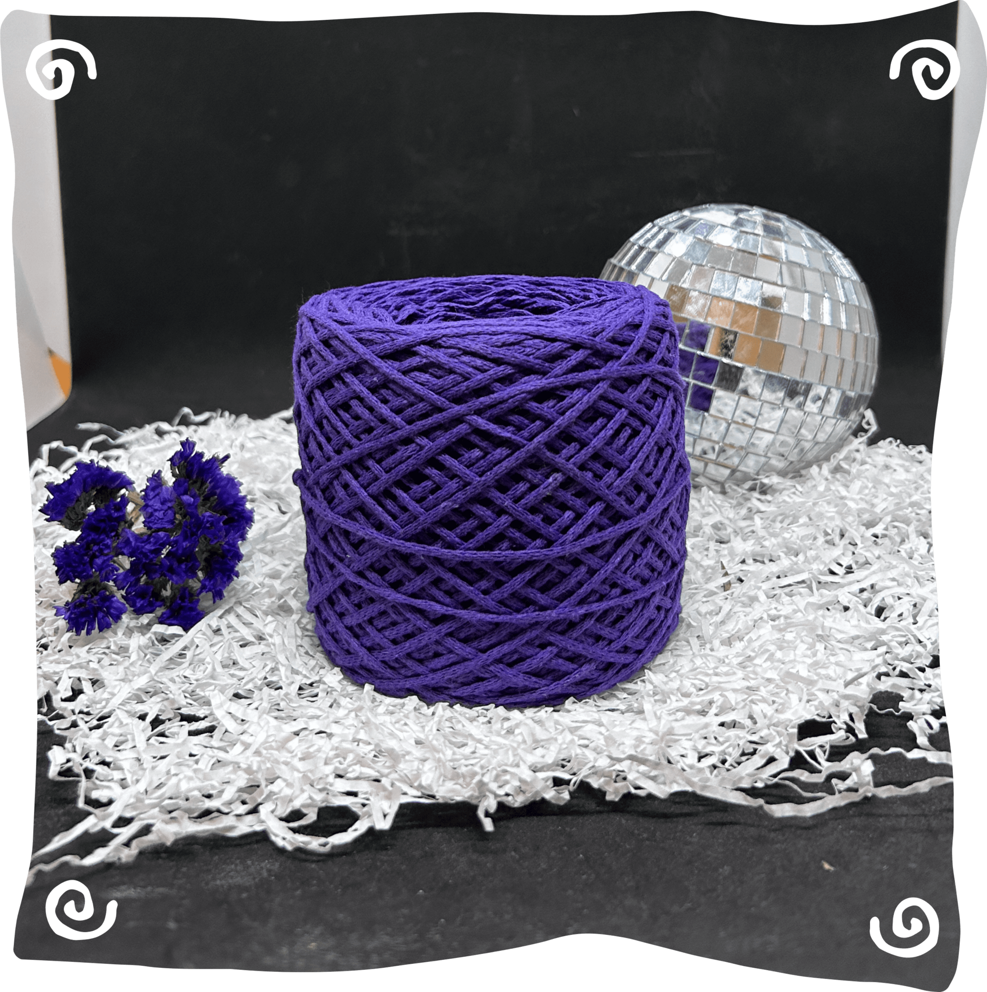 Шнур ХБ вязаный 2 мм, 150г, 200м,  434 – фиолетовый