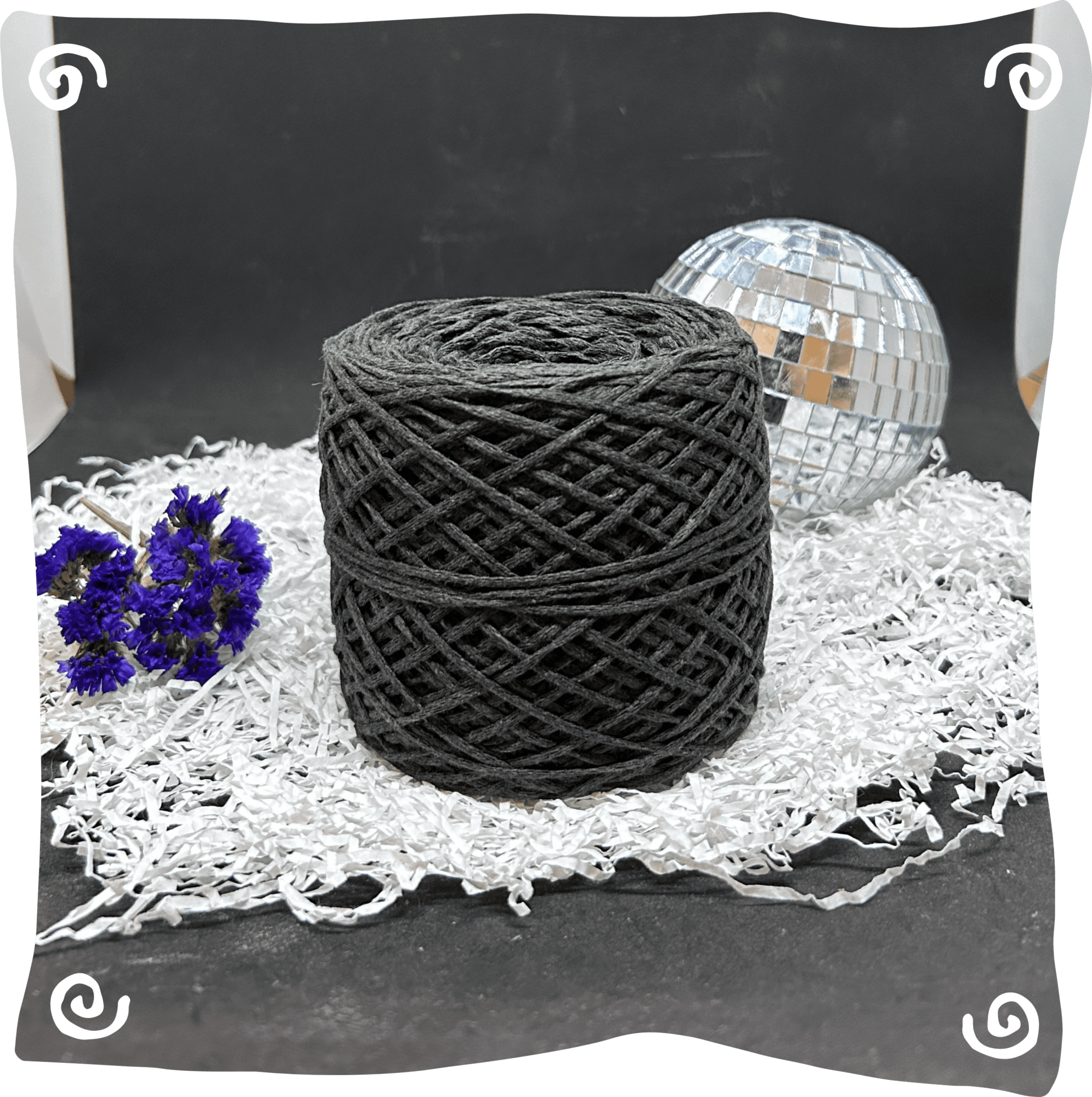 Шнур ХБ вязаный 2 мм, 150г, 200м,  431 – темный хаки