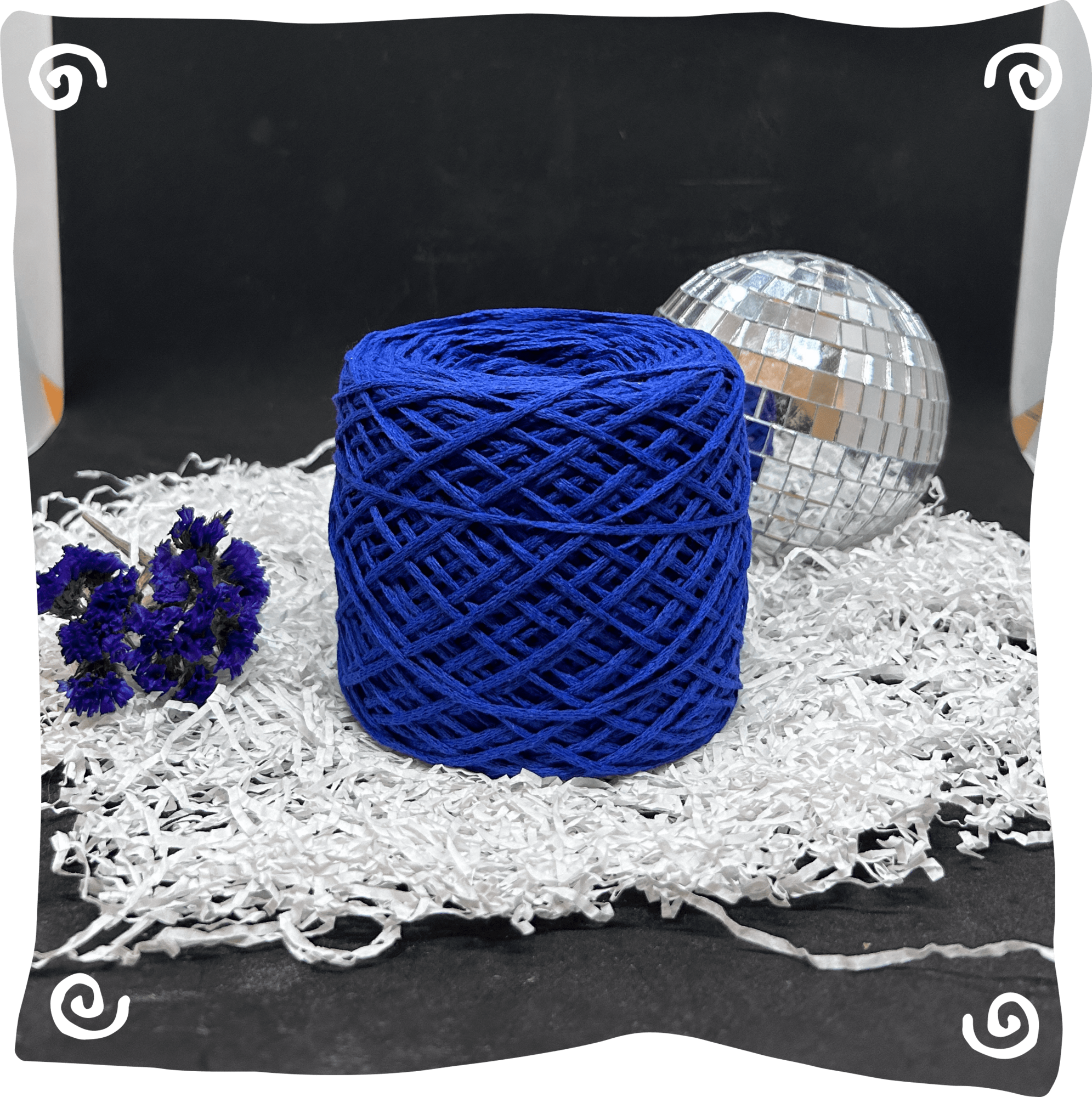 Шнур ХБ вязаный 2 мм, 150г, 200м,  416 – василек