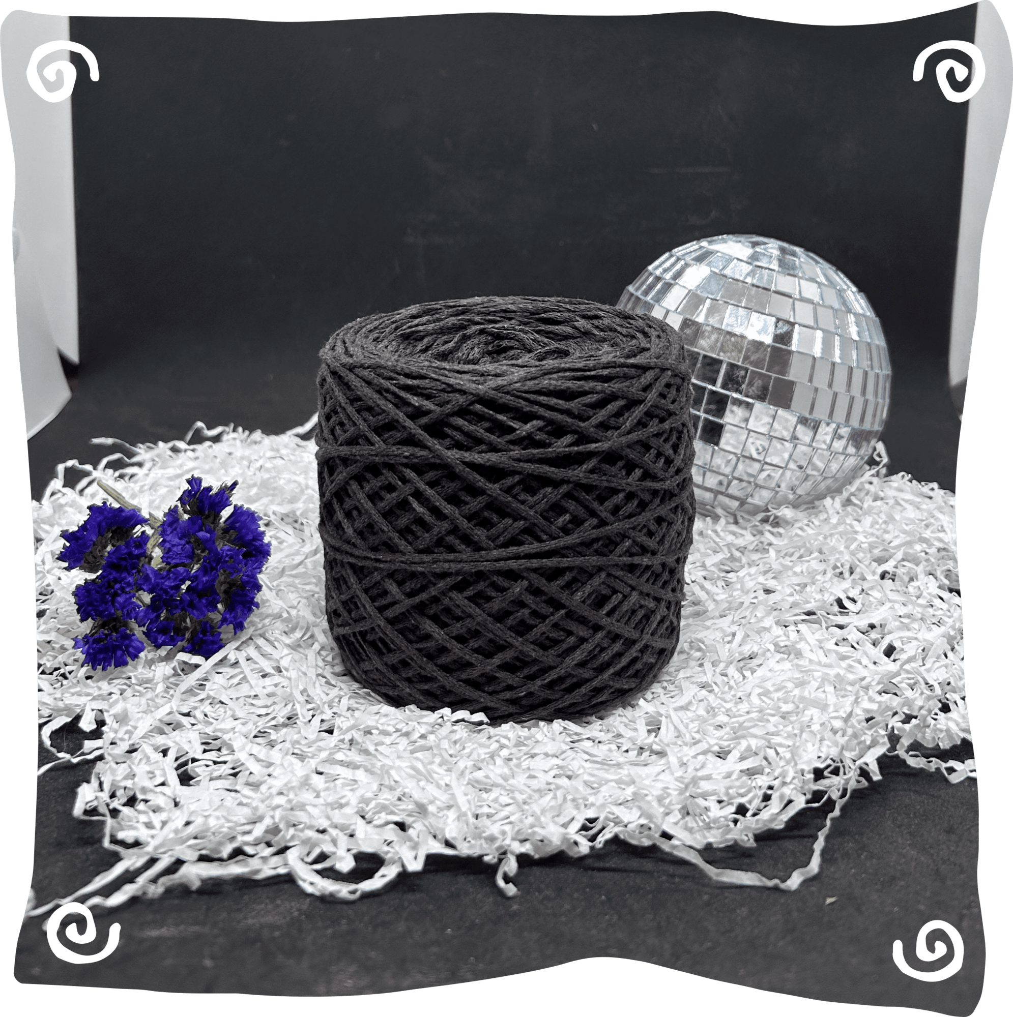 Шнур ХБ вязаный 2 мм, 150г, 200м,  406 – коричневый