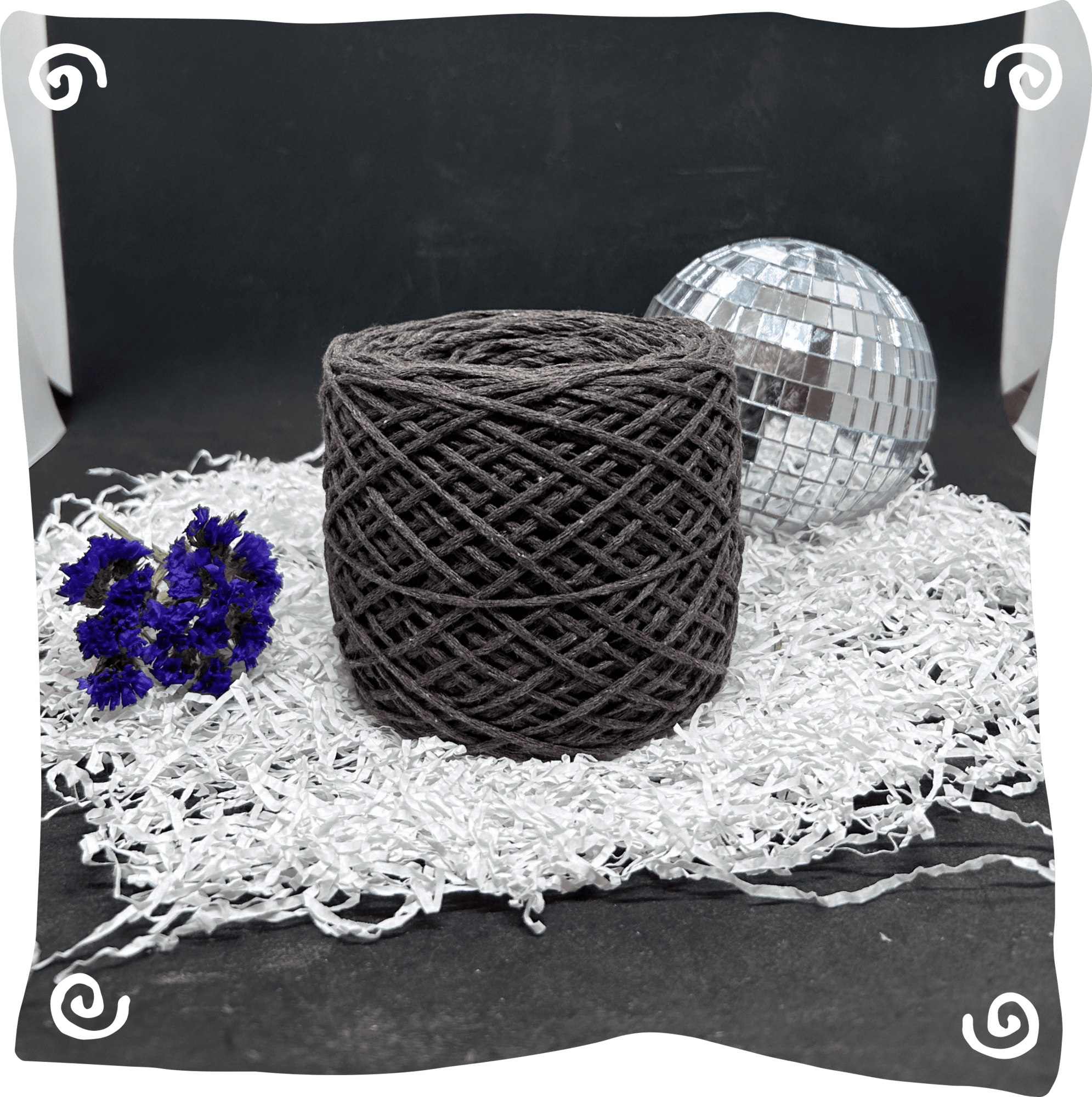 Шнур ХБ вязаный 2 мм, 150г, 200м,  405 – светло-коричневый