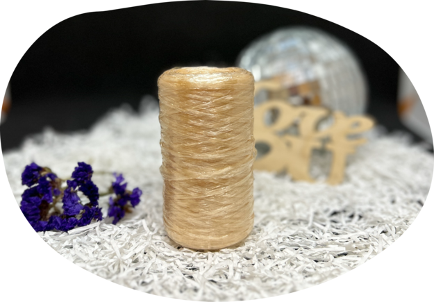 Пряжа Lentaknit 100% полипропилен, цвет – 06- золото 50 г, 200 м