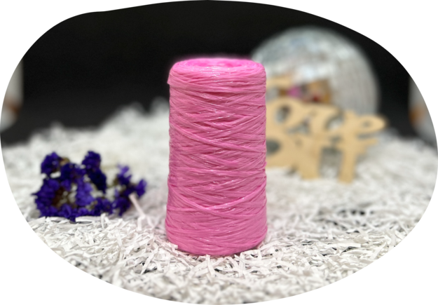 Пряжа Lentaknit 100% полипропилен, цвет – 07 - матовый розовый 50 г, 200 м