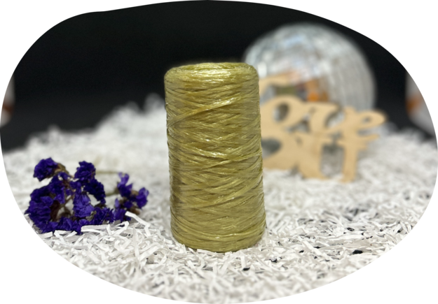 Пряжа Lentaknit 100% полипропилен, цвет – 08 - олива 50 г, 200 м