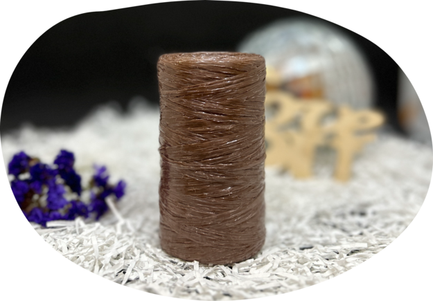 Пряжа Lentaknit 100% полипропилен, цвет – 09 - коричневый 50 г, 200 м