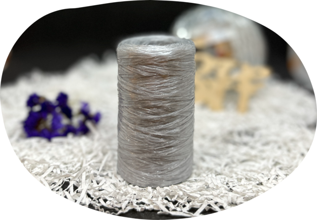 Пряжа Lentaknit 100% полипропилен, цвет – 10 - серебро 50 г, 200 м