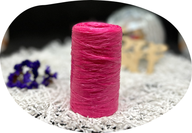 Пряжа Lentaknit 100% полипропилен, цвет – 20 - малина 50 г, 200 м