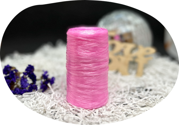 Пряжа Lentaknit 100% полипропилен, цвет – 23 - маджента 50 г, 200 м