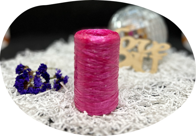 Пряжа Lentaknit 100% полипропилен, цвет – 25 - вишня 50 г, 200 м