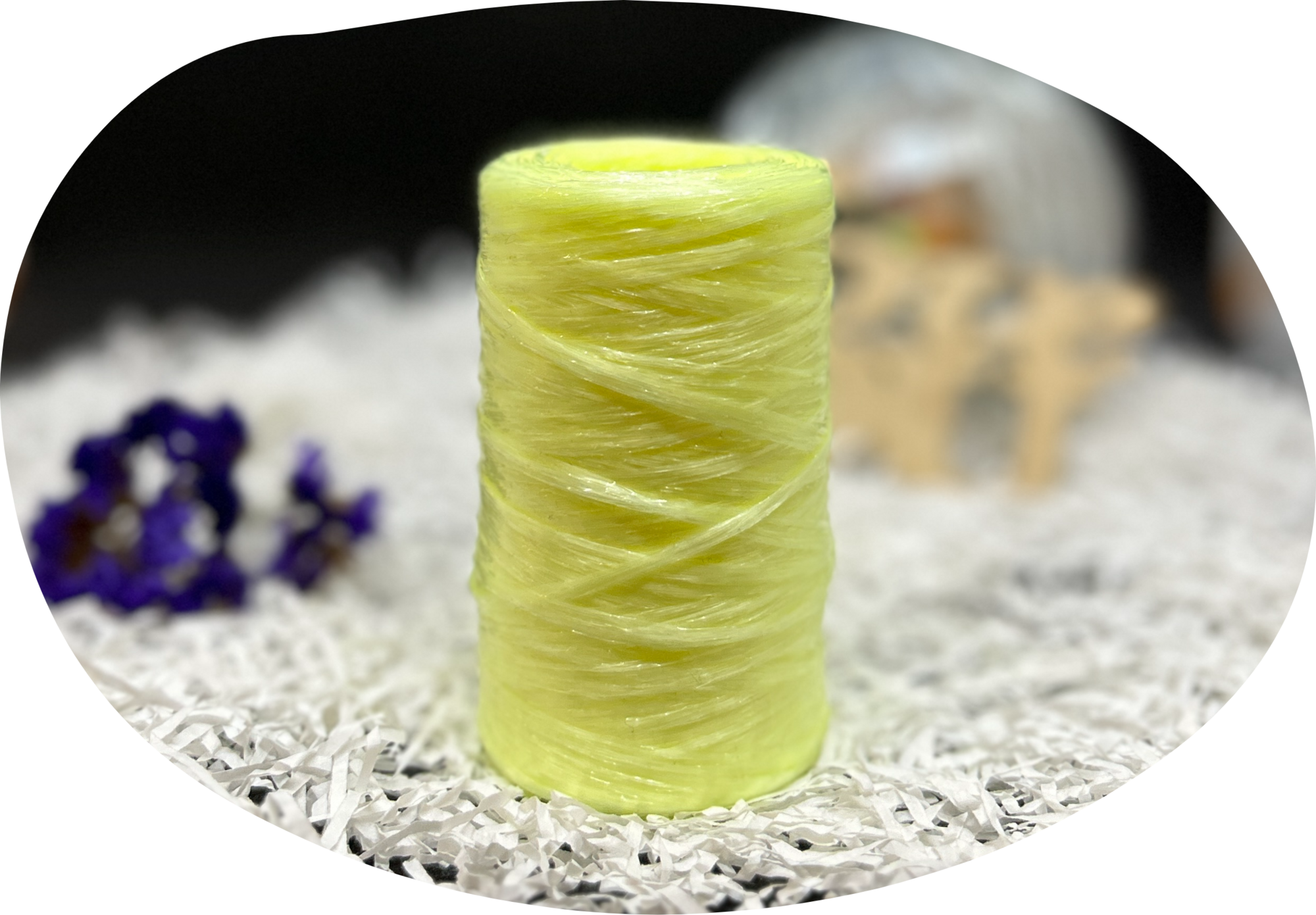 Пряжа Lentaknit 100% полипропилен, цвет – 33 - лимонный 50 г, 200 м