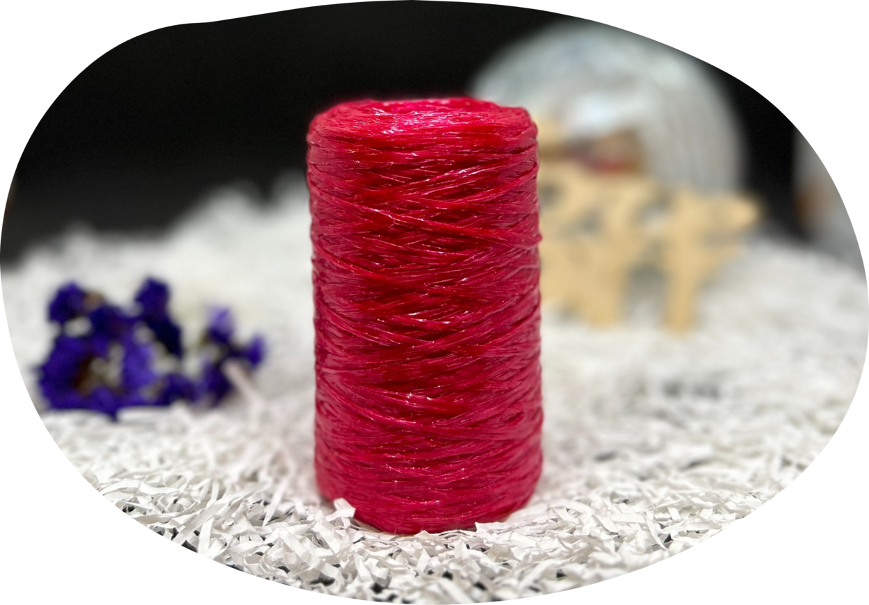 Пряжа Lentaknit 100% полипропилен, цвет – 36 - гранат 50 г, 200 м