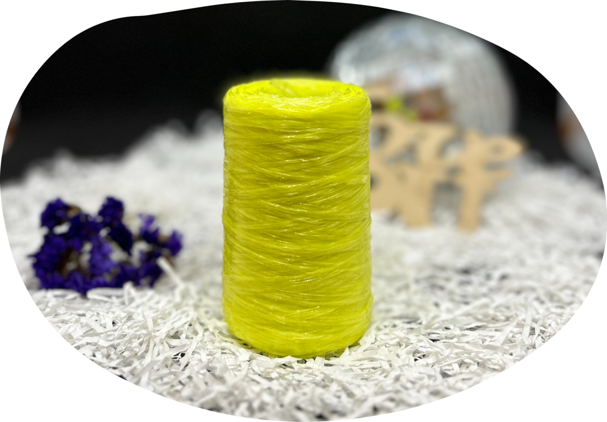 Пряжа Lentaknit 100% полипропилен, цвет – 37 -фосфор 50 г, 200 м