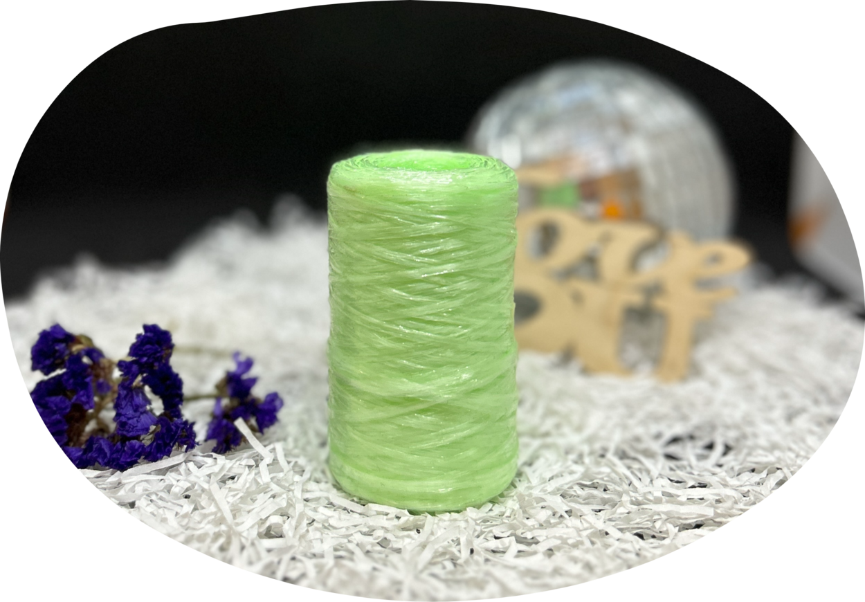 Пряжа Lentaknit 100% полипропилен, цвет – 41 - салатовый 50 г, 200 м