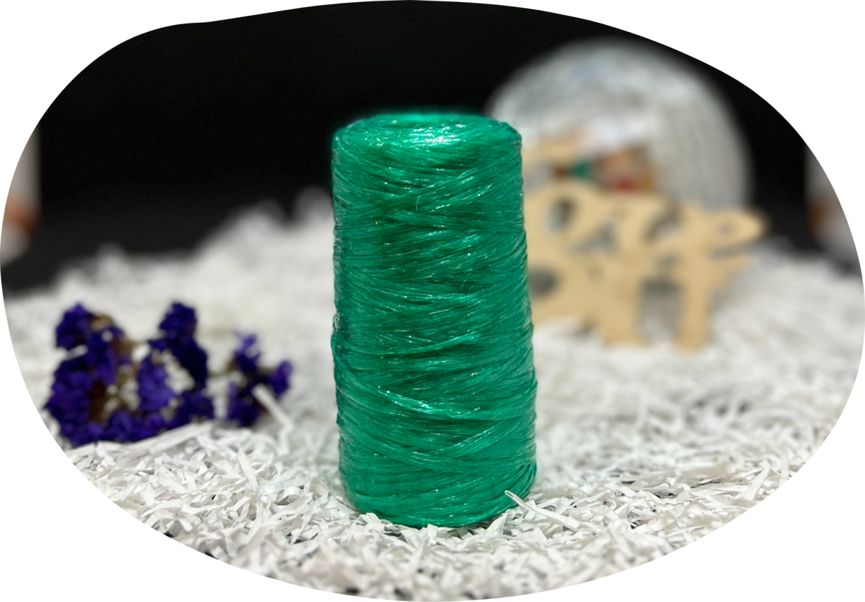 Пряжа Lentaknit 100% полипропилен, цвет – 45 - изумруд 50 г, 200 м