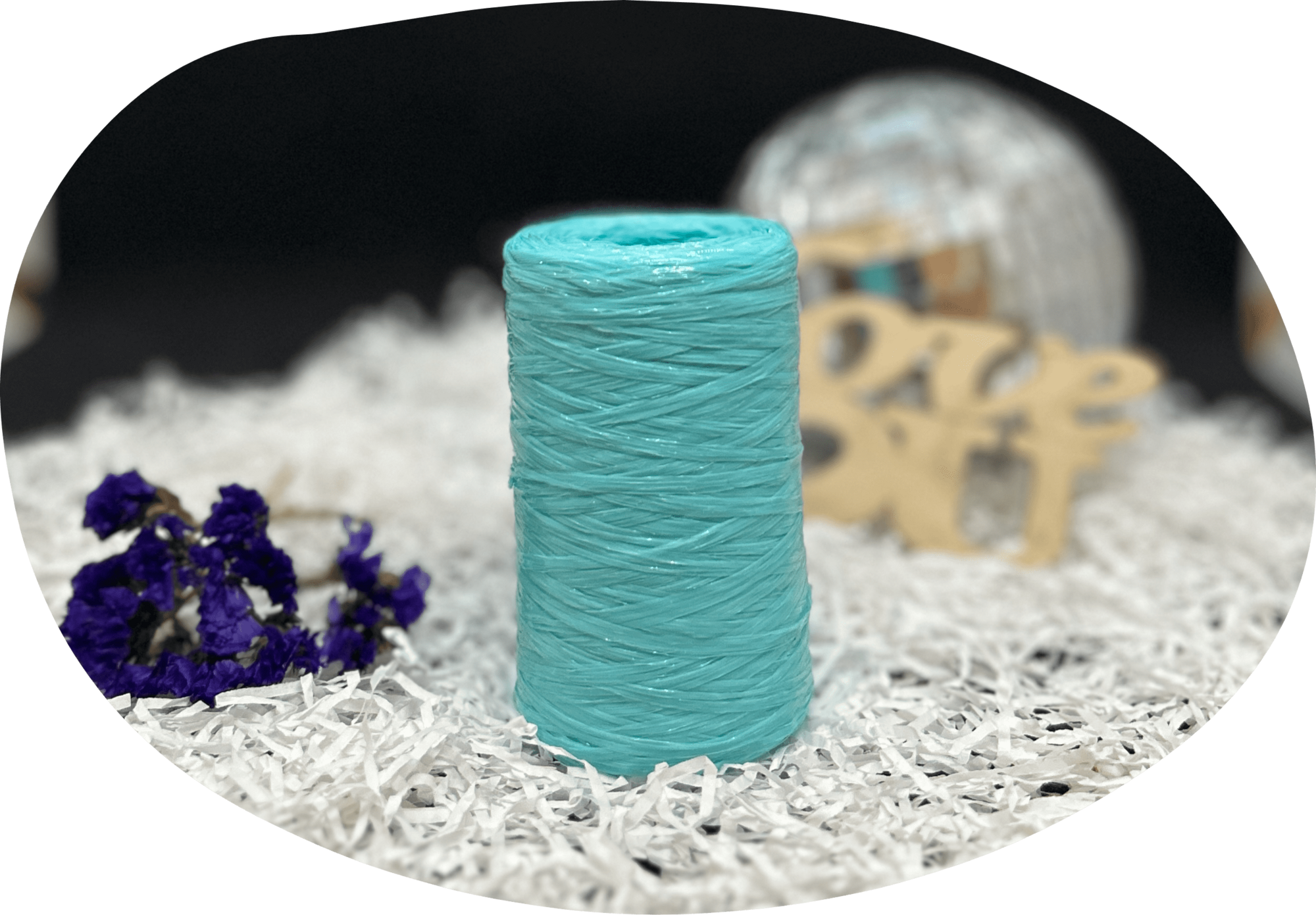 Пряжа Lentaknit 100% полипропилен, цвет – 46 - светлая бирюза 50 г, 200 м