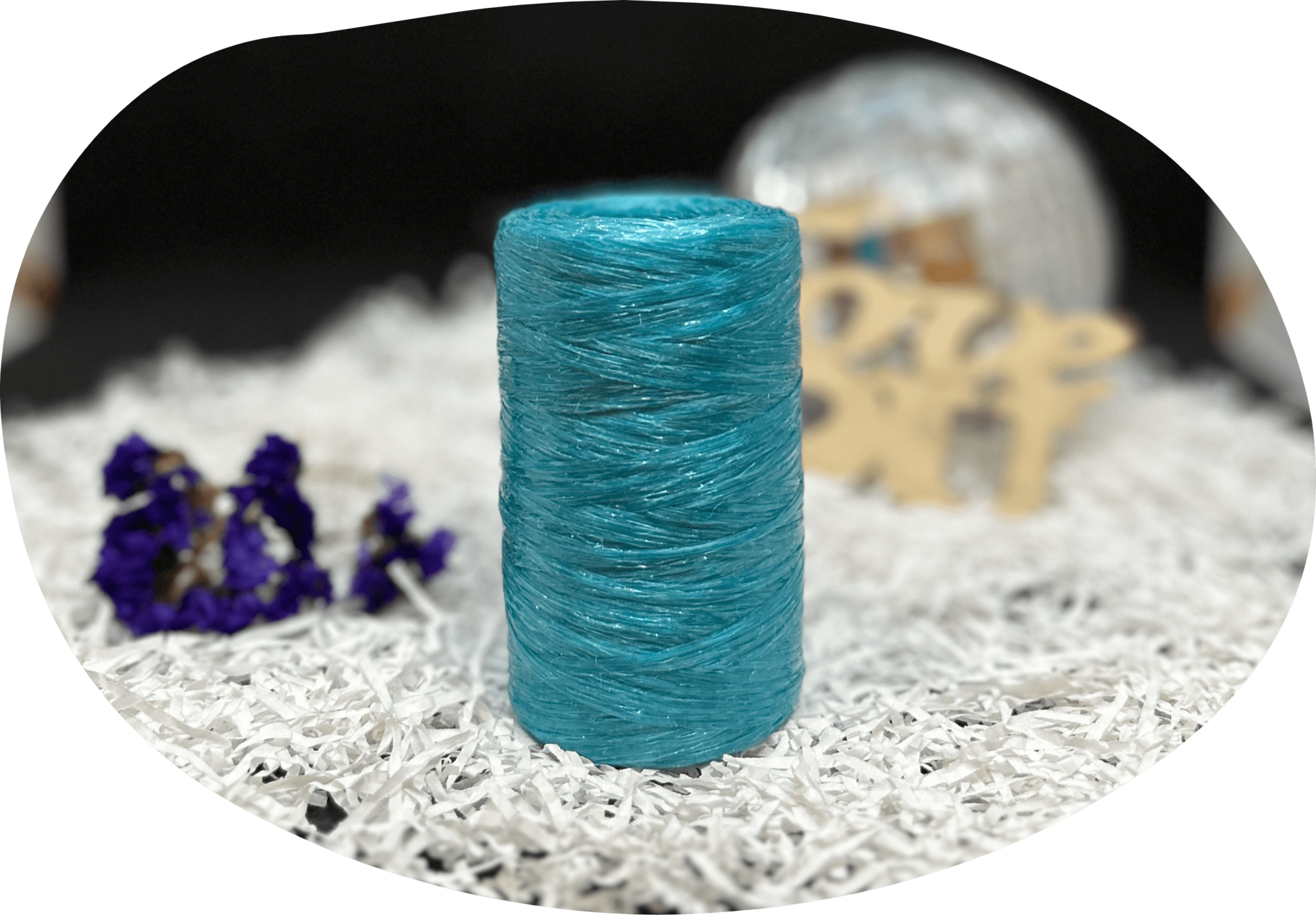 Пряжа Lentaknit 100% полипропилен, цвет – 47 - новая бирюза 50 г, 200 м