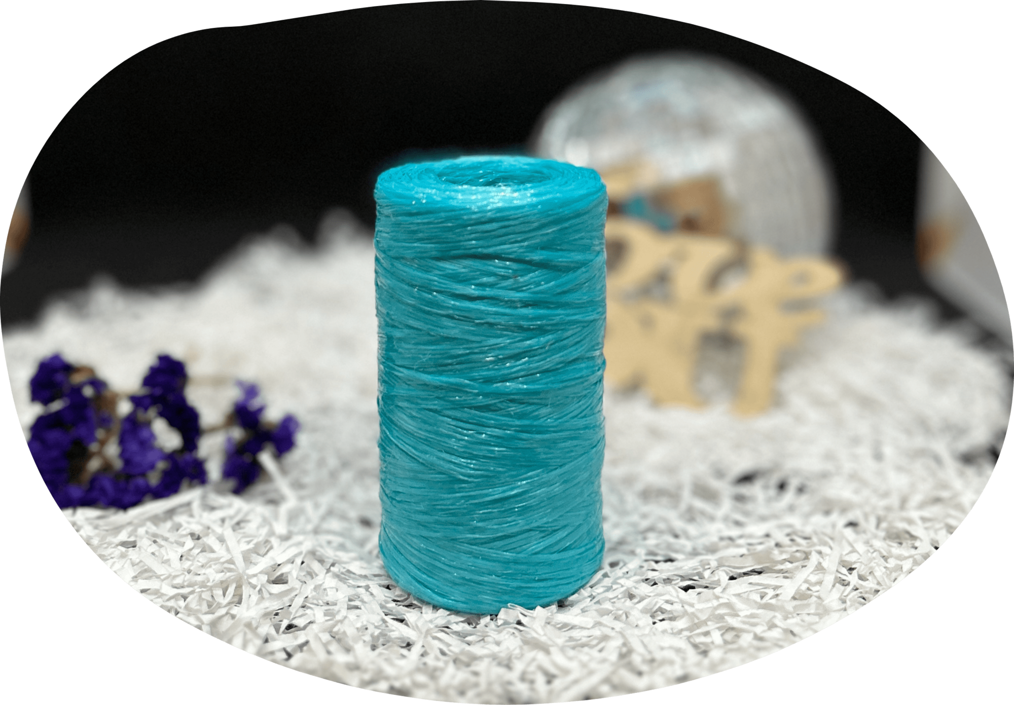 Пряжа Lentaknit 100% полипропилен, цвет – 48 - бирюза 50 г, 200 м