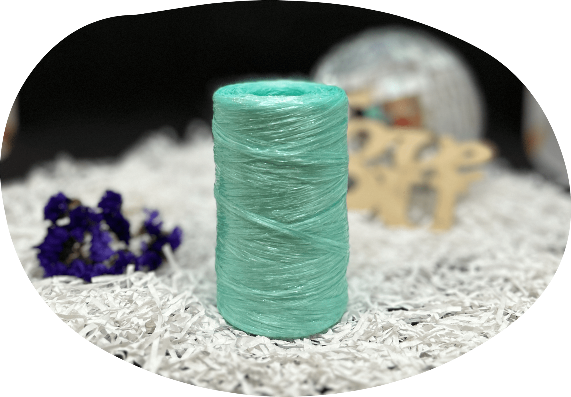 Пряжа Lentaknit 100% полипропилен, цвет – 52 - мята 50 г, 200 м