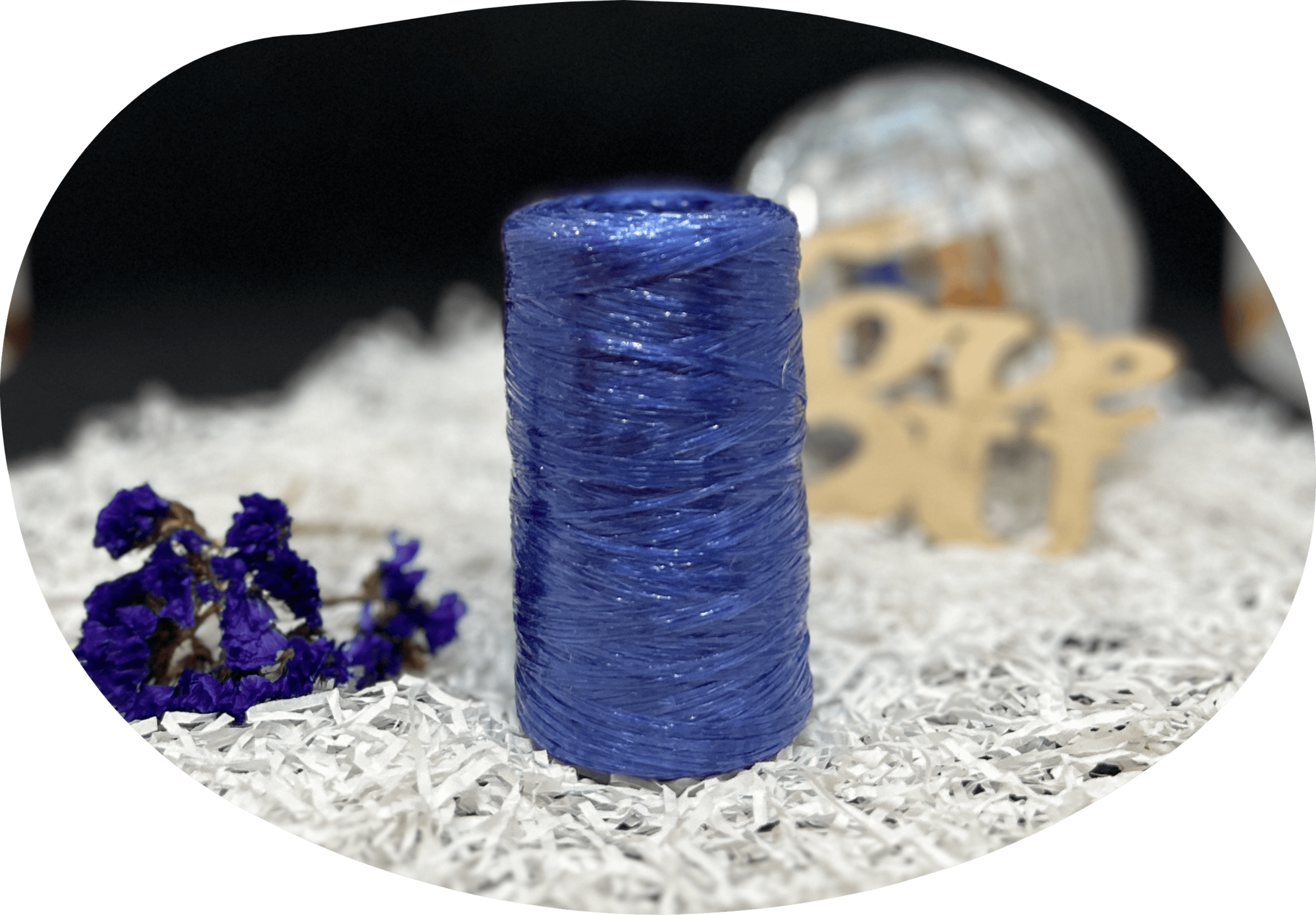 Пряжа Lentaknit 100% полипропилен, цвет – 53 - сапфир 50 г, 200 м