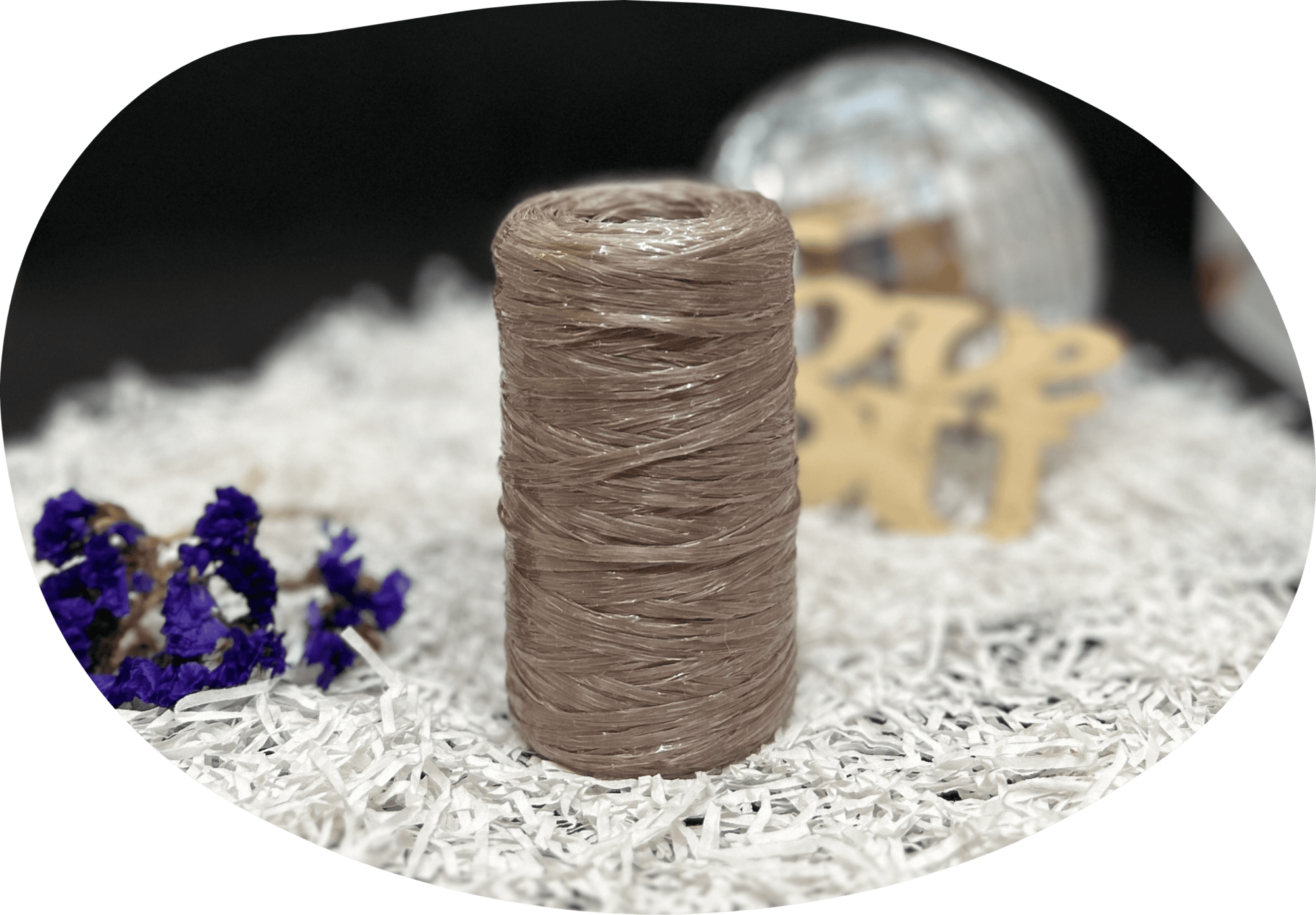 Пряжа Lentaknit 100% полипропилен, цвет – 54- какао 50 г, 200 м