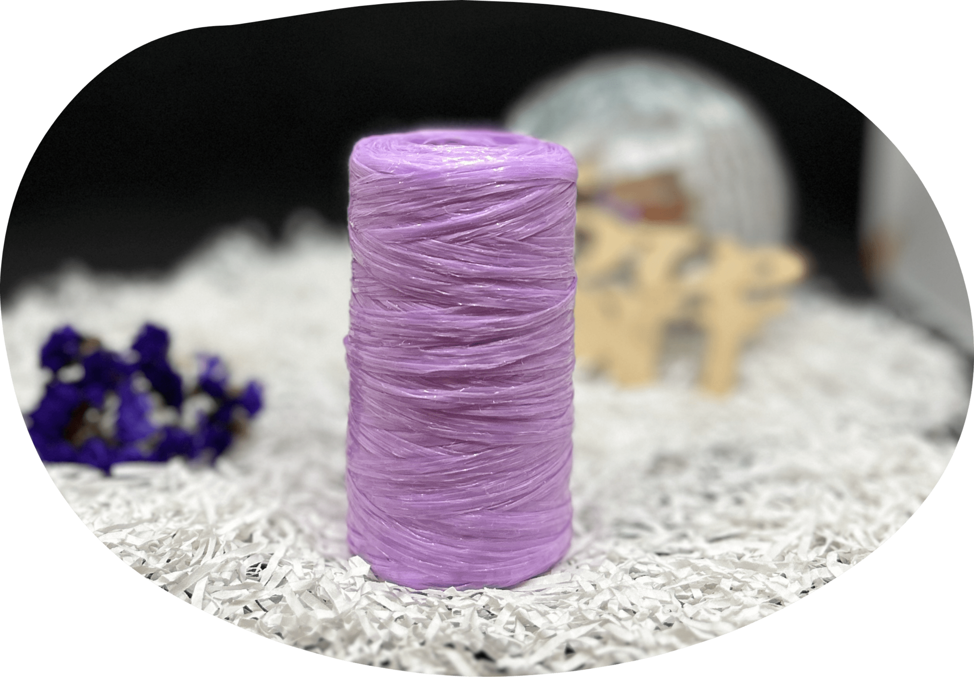 Пряжа Lentaknit 100% полипропилен, цвет – 59 - лаванда 50 г, 200 м