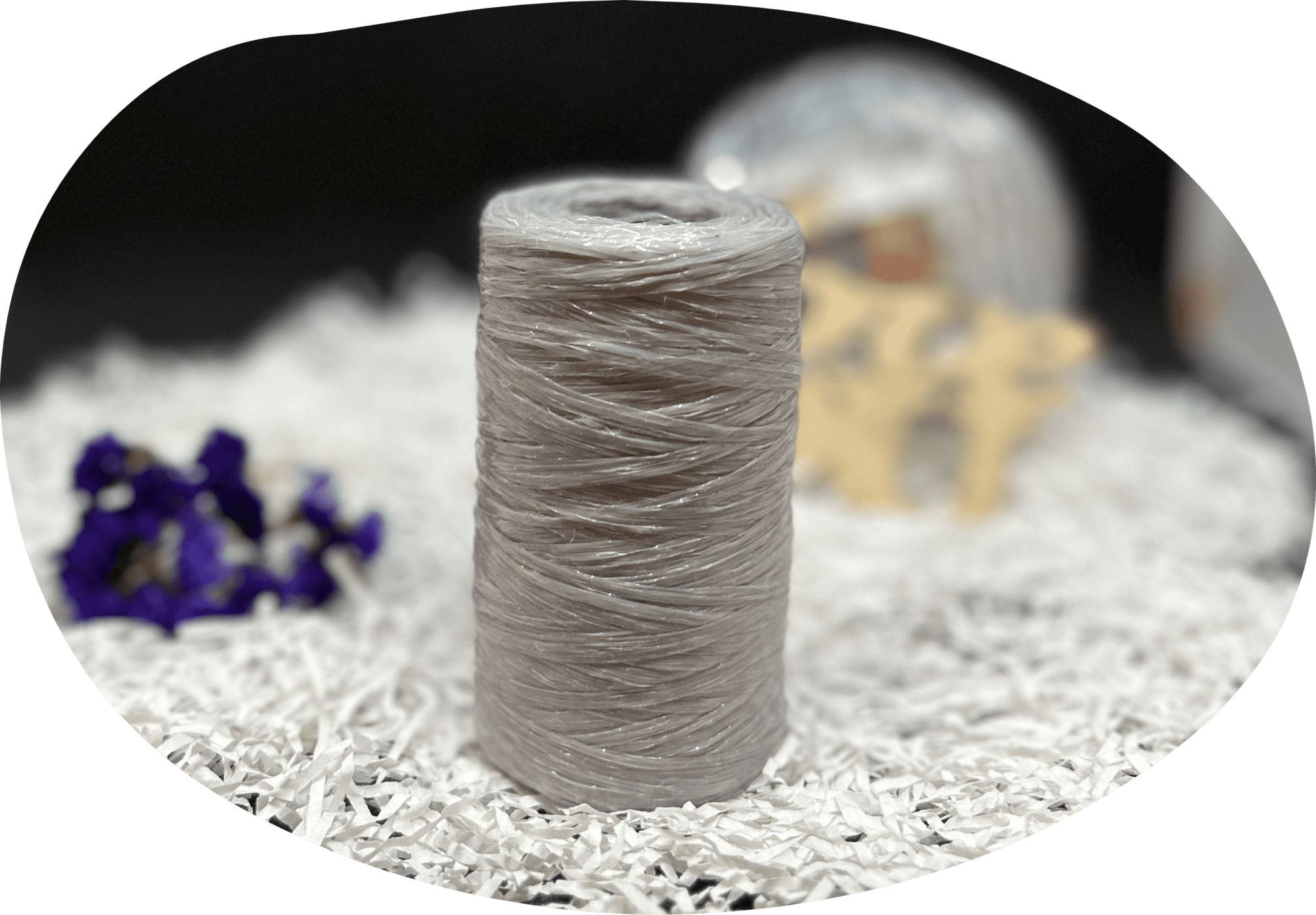 Пряжа Lentaknit 100% полипропилен, цвет – 63 - грэй 50 г, 200 м